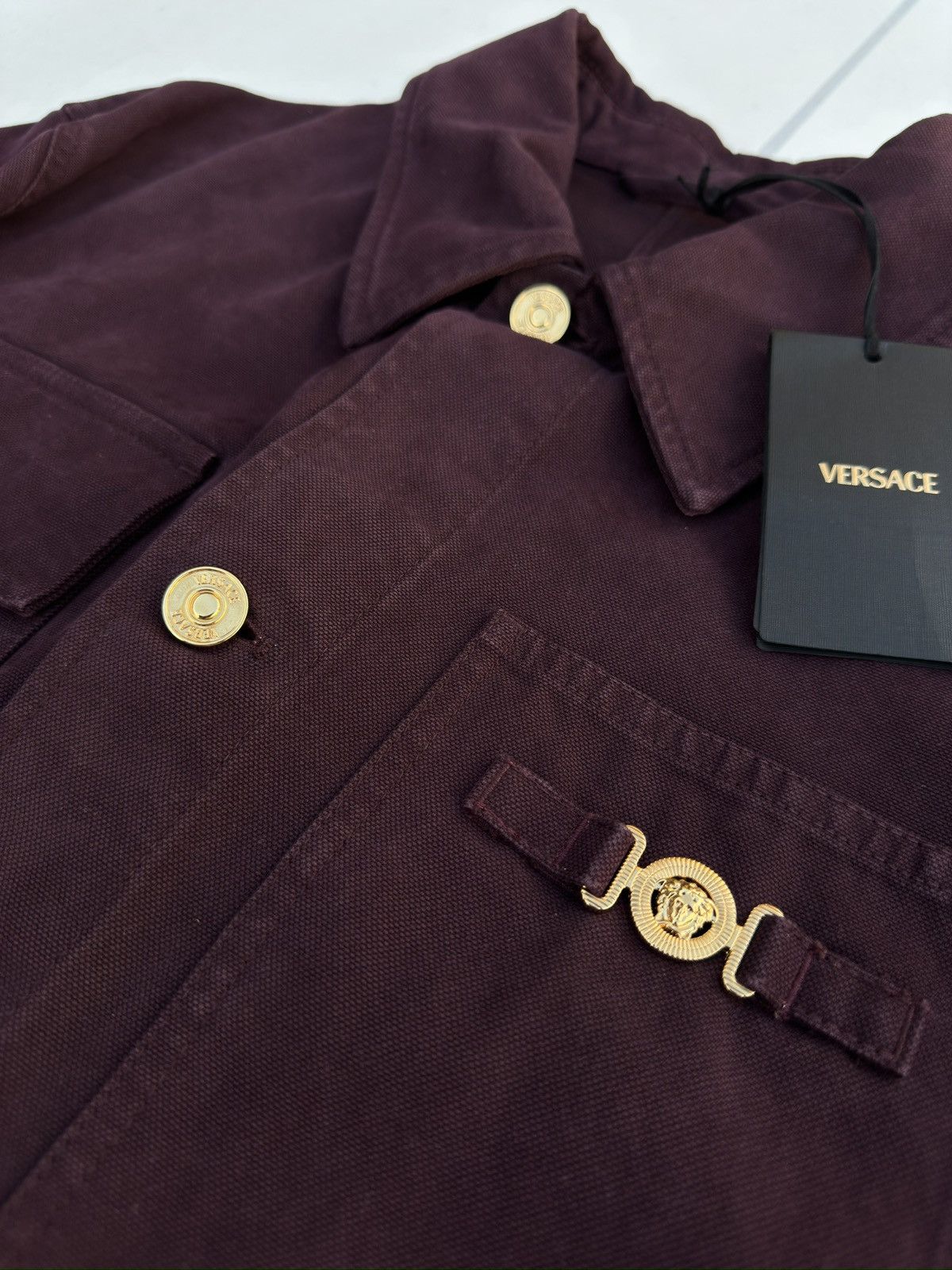Versace Versace Overdyed Carpenter Jacket – Heavy Cotton Canvas Size US L / EU 52-54 / 3 - 2 Thumbnail