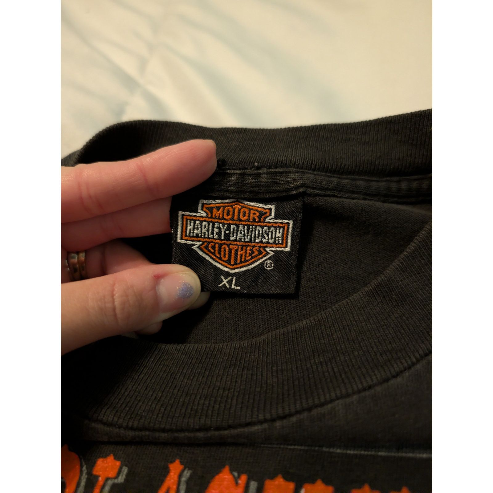 Harley Davidson VTG XL 3D Emblem Harley Davidson Black Hills 50th Thrash Size US XL / EU 56 / 4 - 5 Thumbnail