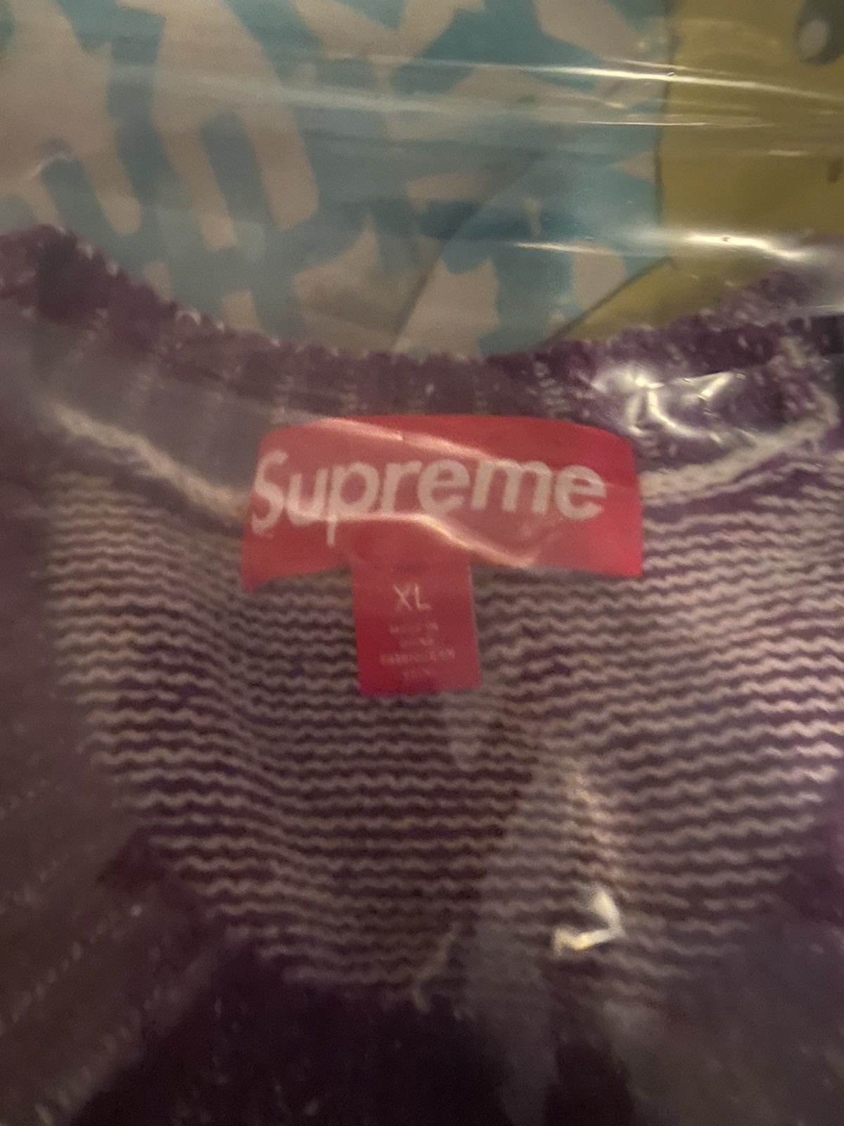 Supreme Supreme Contrast Arc Sweater Purple Size XL Size US XL / EU 56 / 4 - 4 Thumbnail