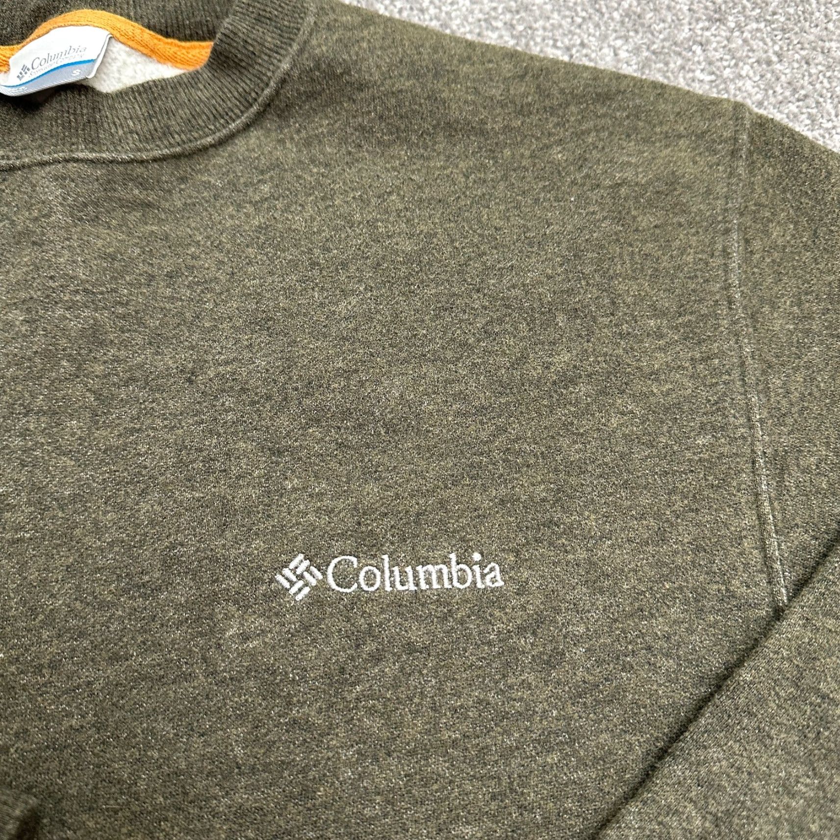 Vintage Columbia Sweatshirt Mens Small Green Crew Neck Fleece Pullover Casual Outdoor Size US S / EU 44-46 / 1 - 4 Thumbnail