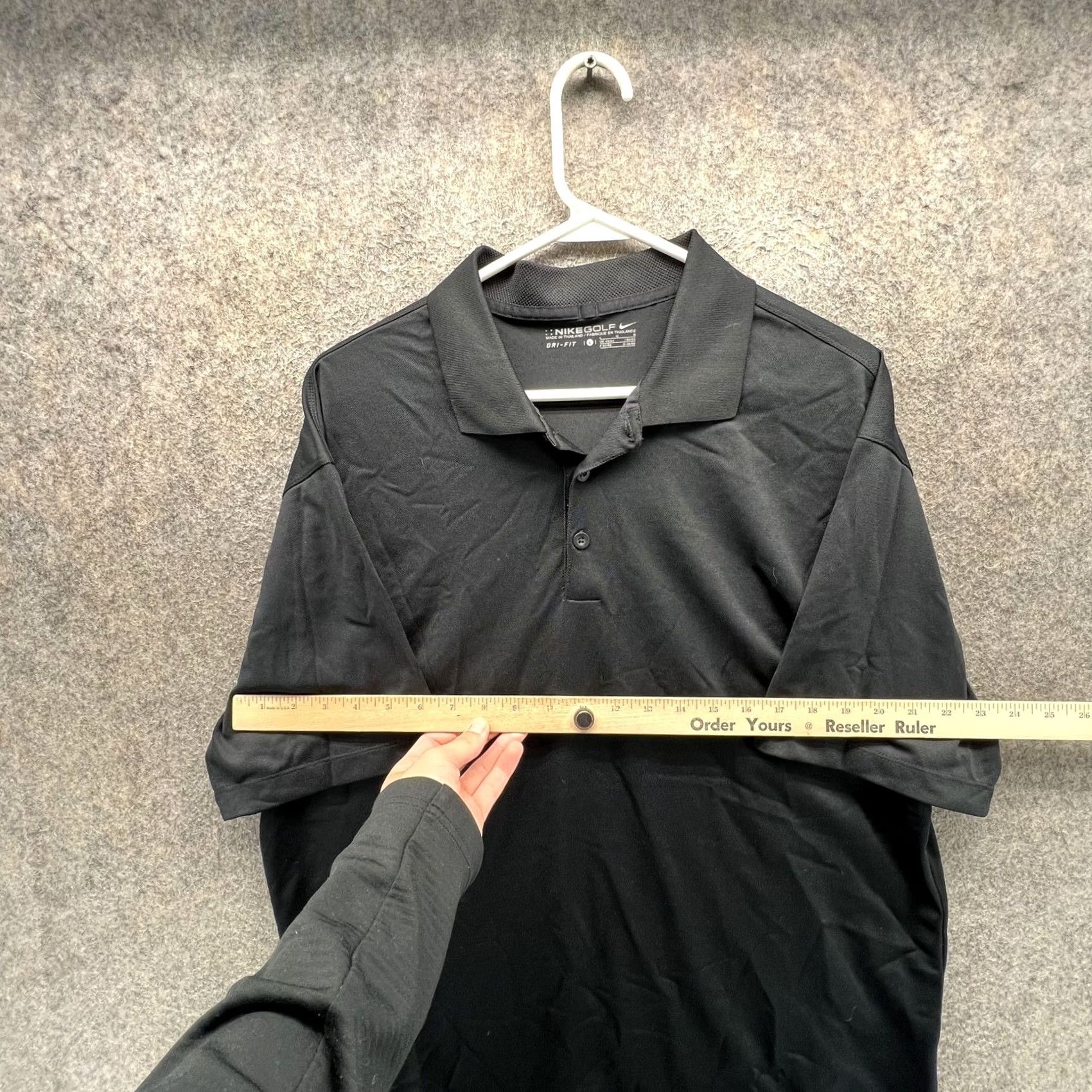 Nike Nike Golf Dri-FIT Polo Shirt Mens Large Black Short Sleeve Polo Shirt Mens Large Black Nike Golf Dri-FIT Size US L / EU 52-54 / 3 - 7 Thumbnail