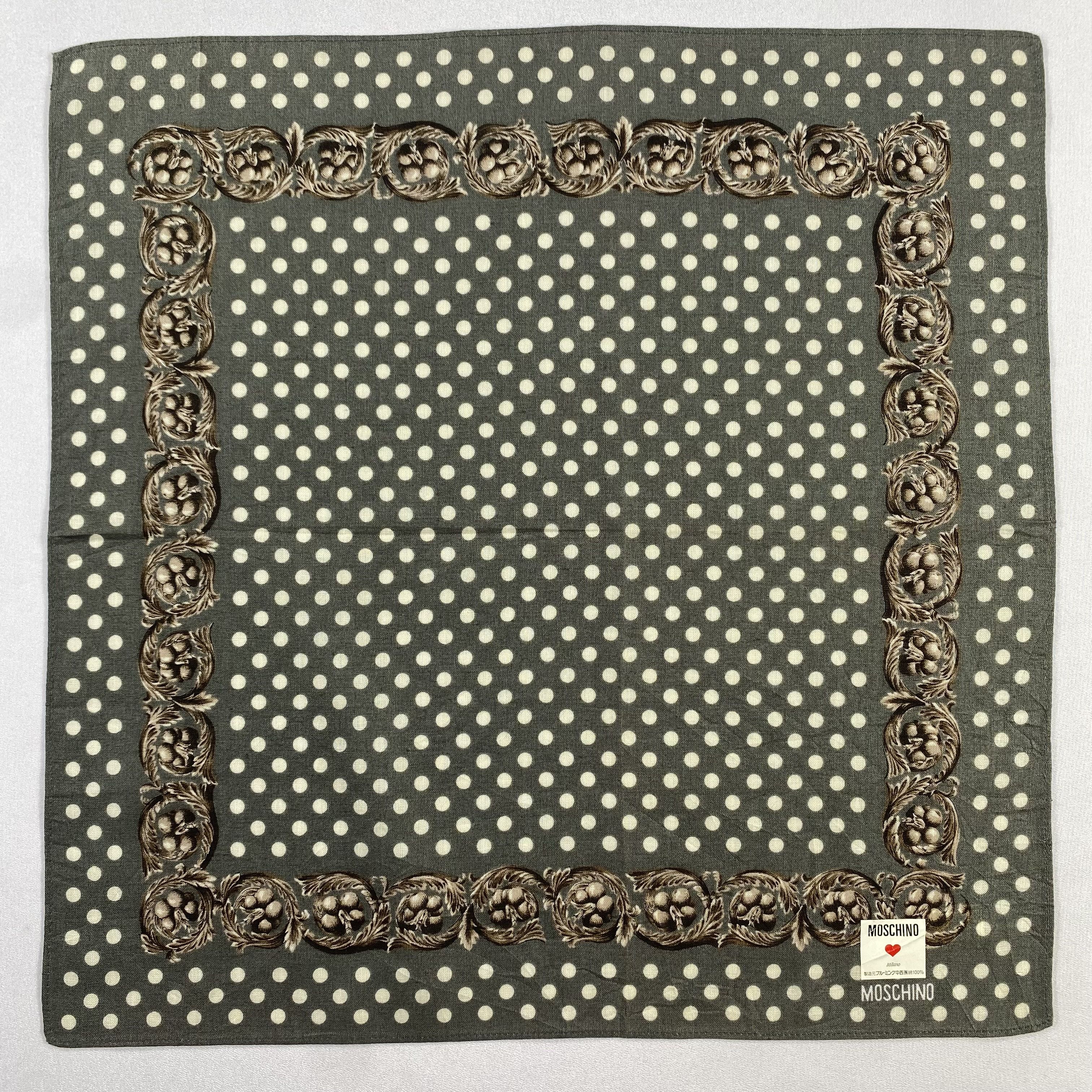 Moschino × Vintage NWT Moschino Bandana/ Handkerchief / Neckerchief-P684 Size ONE SIZE - 1 Thumbnail