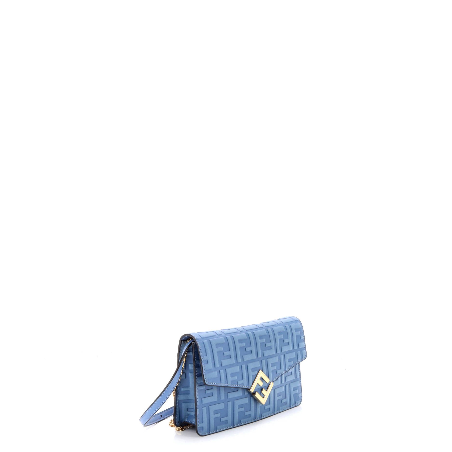 Fendi FF Diamonds Wallet on Chain FF Embossed Leather Size ONE SIZE - 1 Thumbnail