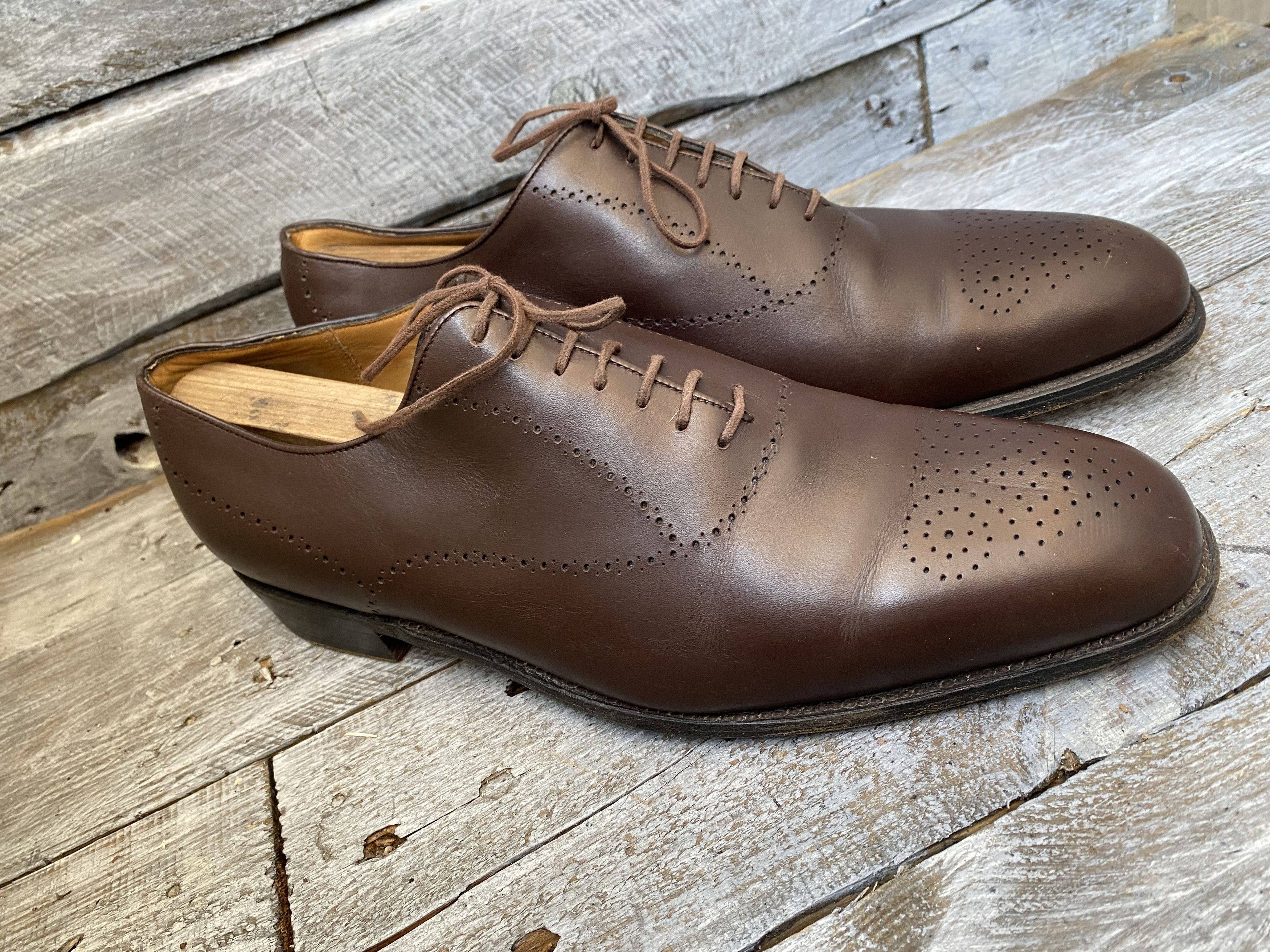 J.M. Weston Jm weston brown oxford brown leather shoes Uk8E Size US 9 / EU 42 - 11 Thumbnail