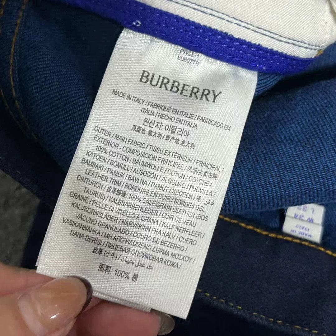 Burberry Burberry Latest Dark Blue Straight Flare Jeans Size US 34 / EU 50 - 4 Thumbnail
