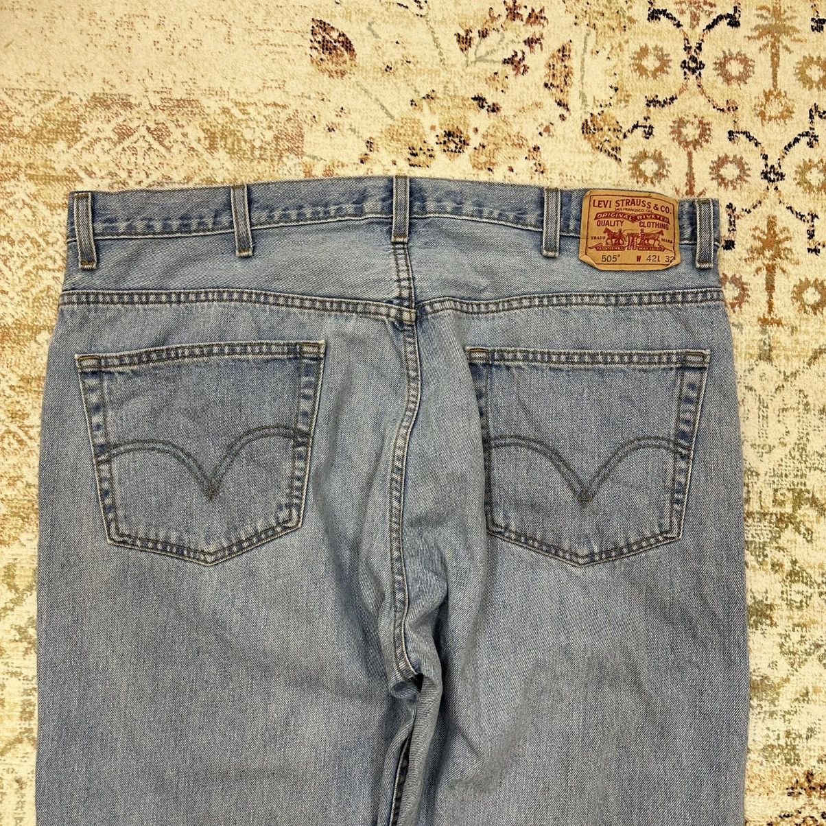 Levi's Vintage Clothing × Vintage Vintage Levi’s 505 Jeans W42xL32 Pants Old Money 90s Size US 42 / EU 58 - 11 Thumbnail