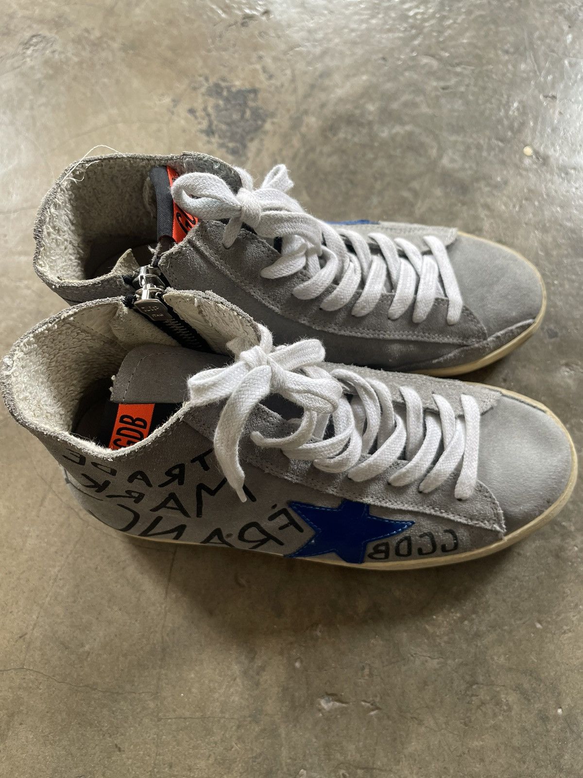 Golden Goose Golden Goose Francy Hi Top Sneakers Size US 5 / IT 35 - 3 Thumbnail