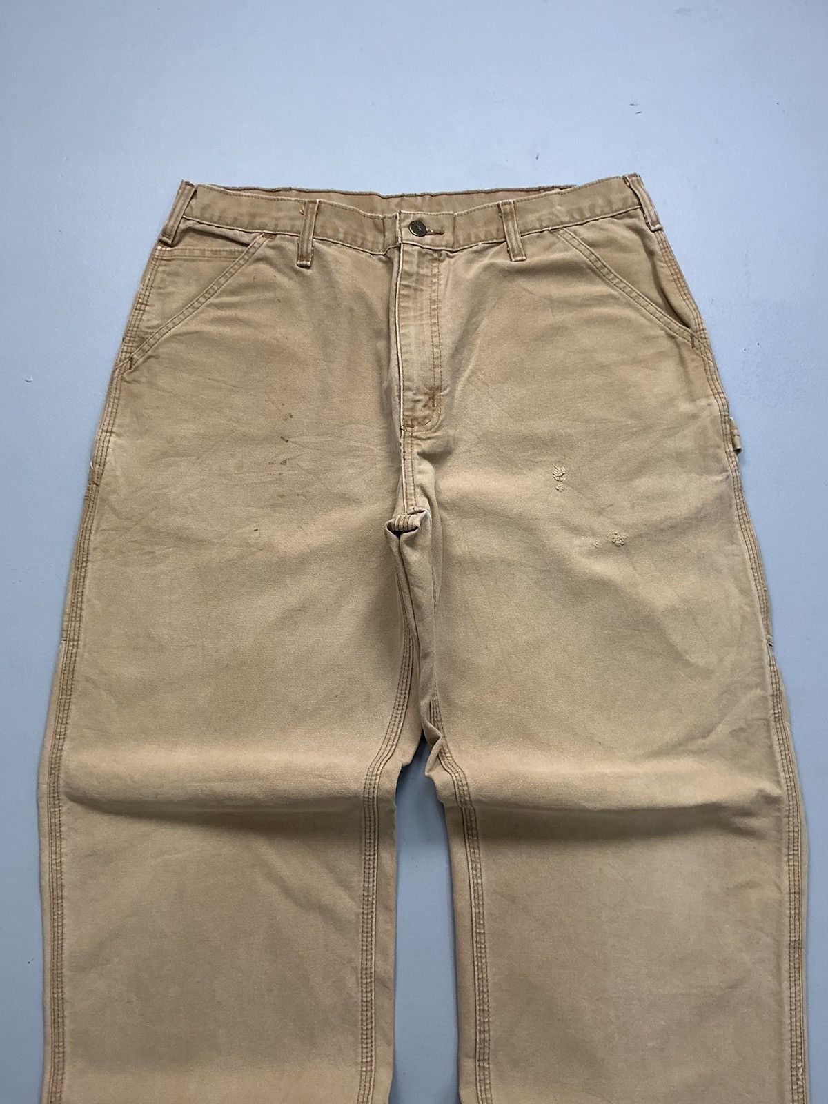 Carhartt Vintage Carhartt B11 BRN carpenter workwear denim Size US 36 / EU 52 - 4 Thumbnail