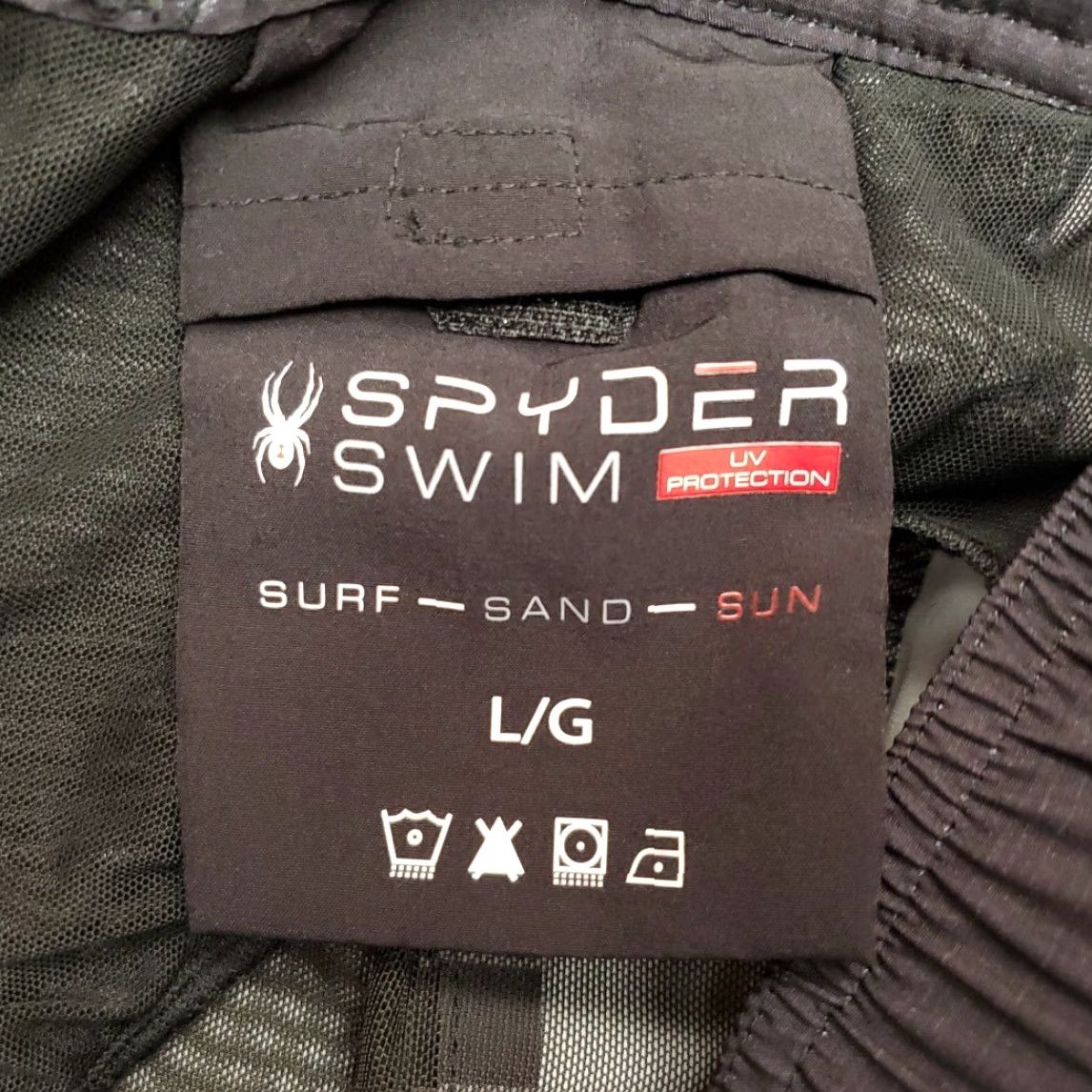 Spyder Spyder Board Shorts Mens Large Black Lined Swim Bathing Surf Outdoors Casual Bottom Size US 33 - 4 Thumbnail