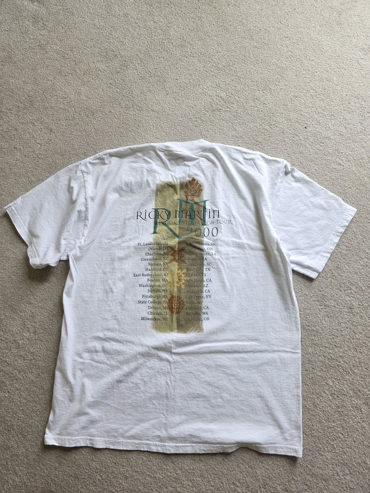 Band Tees × Vintage Ricky Martin LIVIN' LA VIDA LOCA TOUR 2000 Size US XL / EU 56 / 4 - 4 Thumbnail