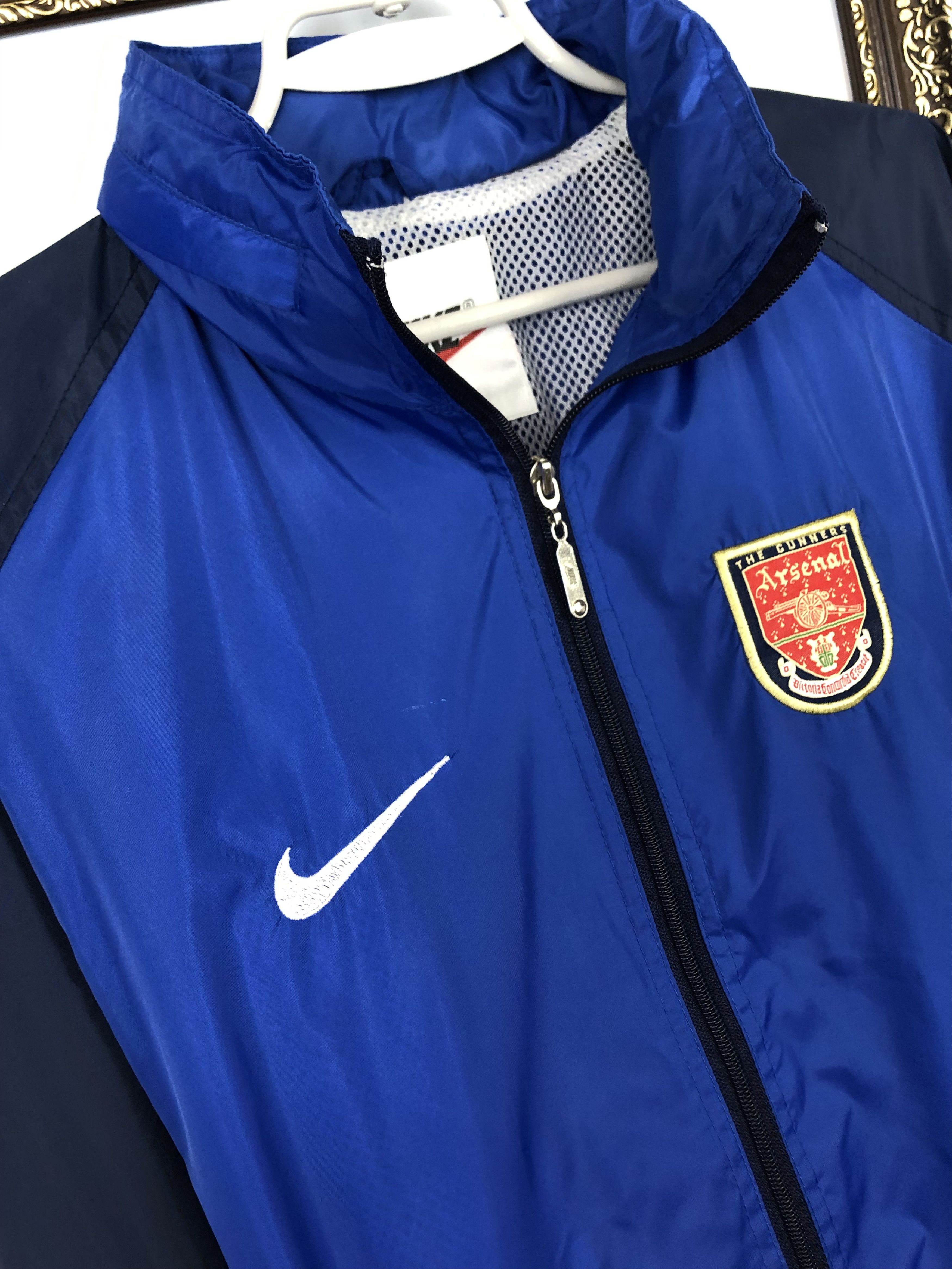 Nike Vintage 90's Nike Arsenal Football Jacket Soccer Track Top Size US M / EU 48-50 / 2 - 4 Thumbnail