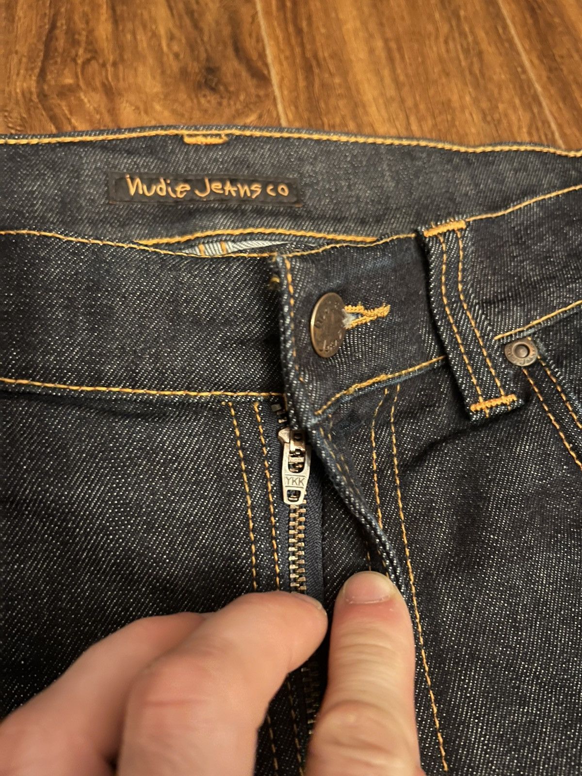 Nudie Jeans 1003877 Nudie Lean Dean Dry 16 Dips Jeans Size US 34 / EU 50 - 5 Thumbnail