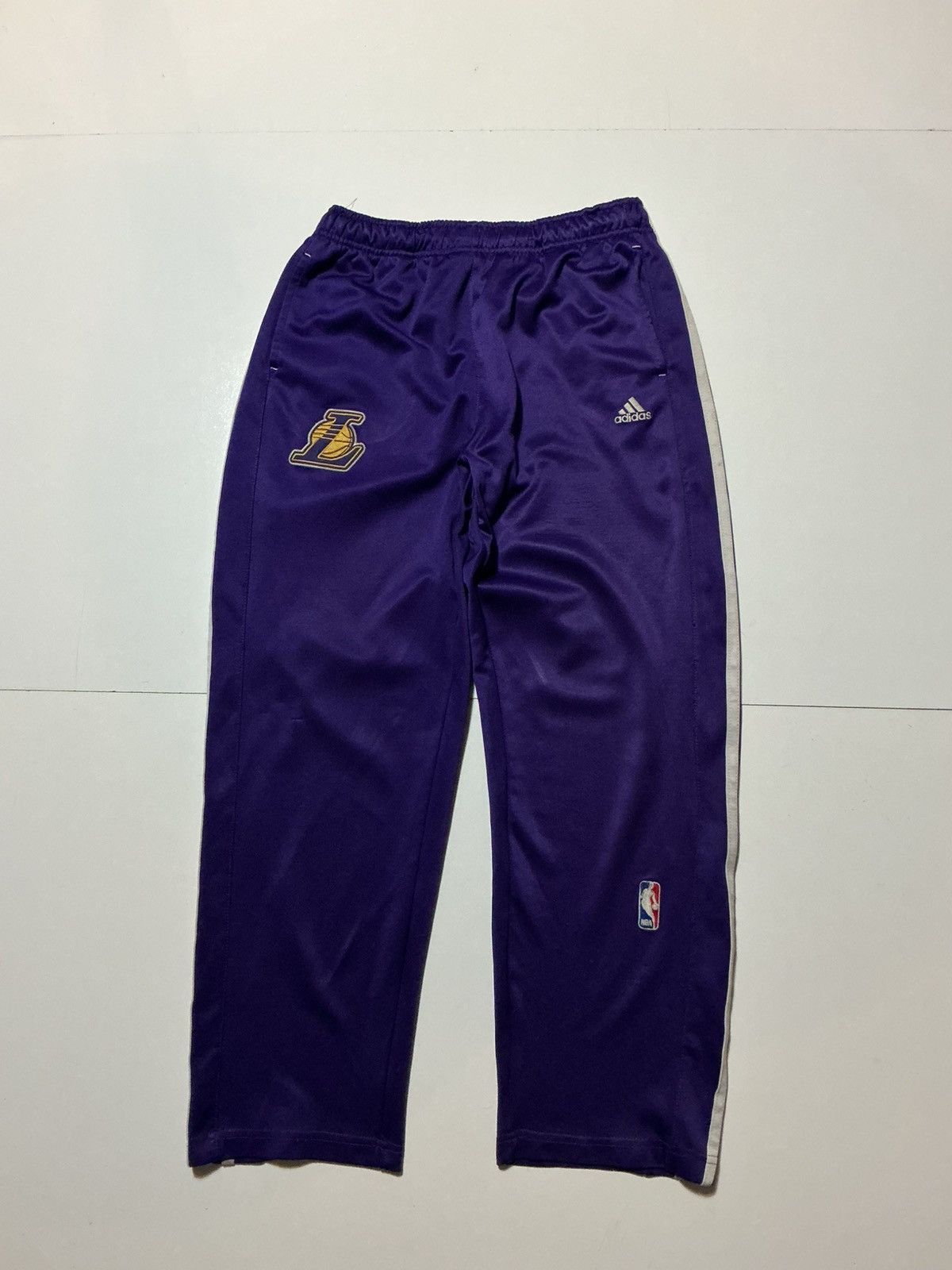 Adidas Adidas Los Angeles Lakers NBA Basketball Warm Up Track Pants Size US 34 / EU 50 - 1 Thumbnail