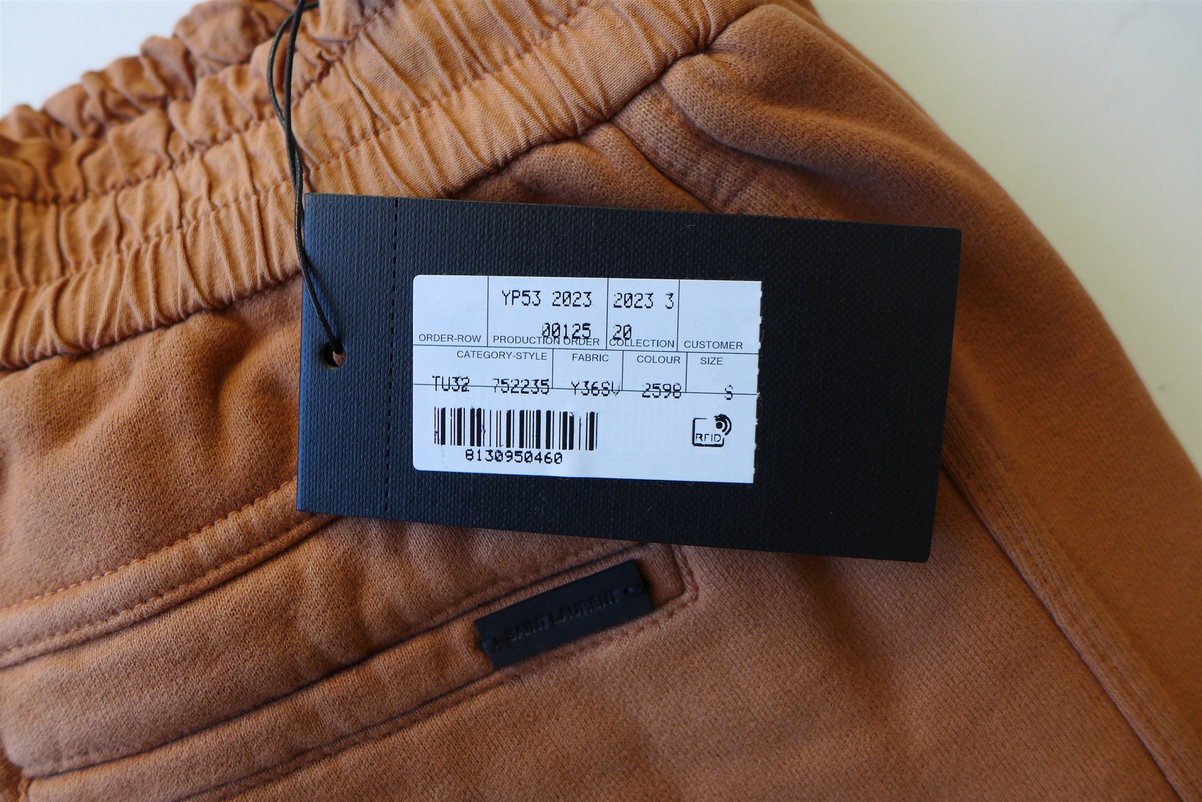 Saint Laurent Paris Saint Laurent Sweatpants -- Macchiato Blanchi Cotton Jersey Size US 30 / EU 46 - 16 Thumbnail