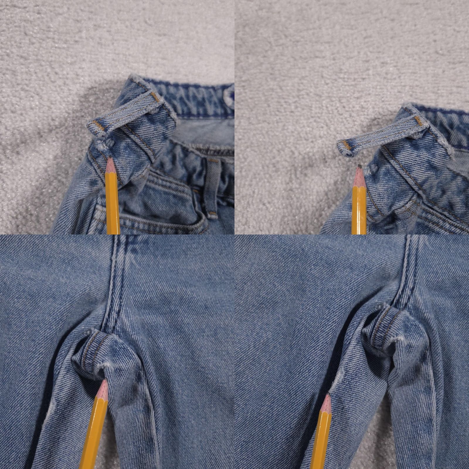 Wrangler Wrangler Jeans Womens 5 Pocket Denim Straight Leg Zip Fly Adjustable Waist Blue 28in Inseam 27in 100% Cotton Regular Womens Size 6 Size 28" / US 6 / IT 42 - 8 Thumbnail