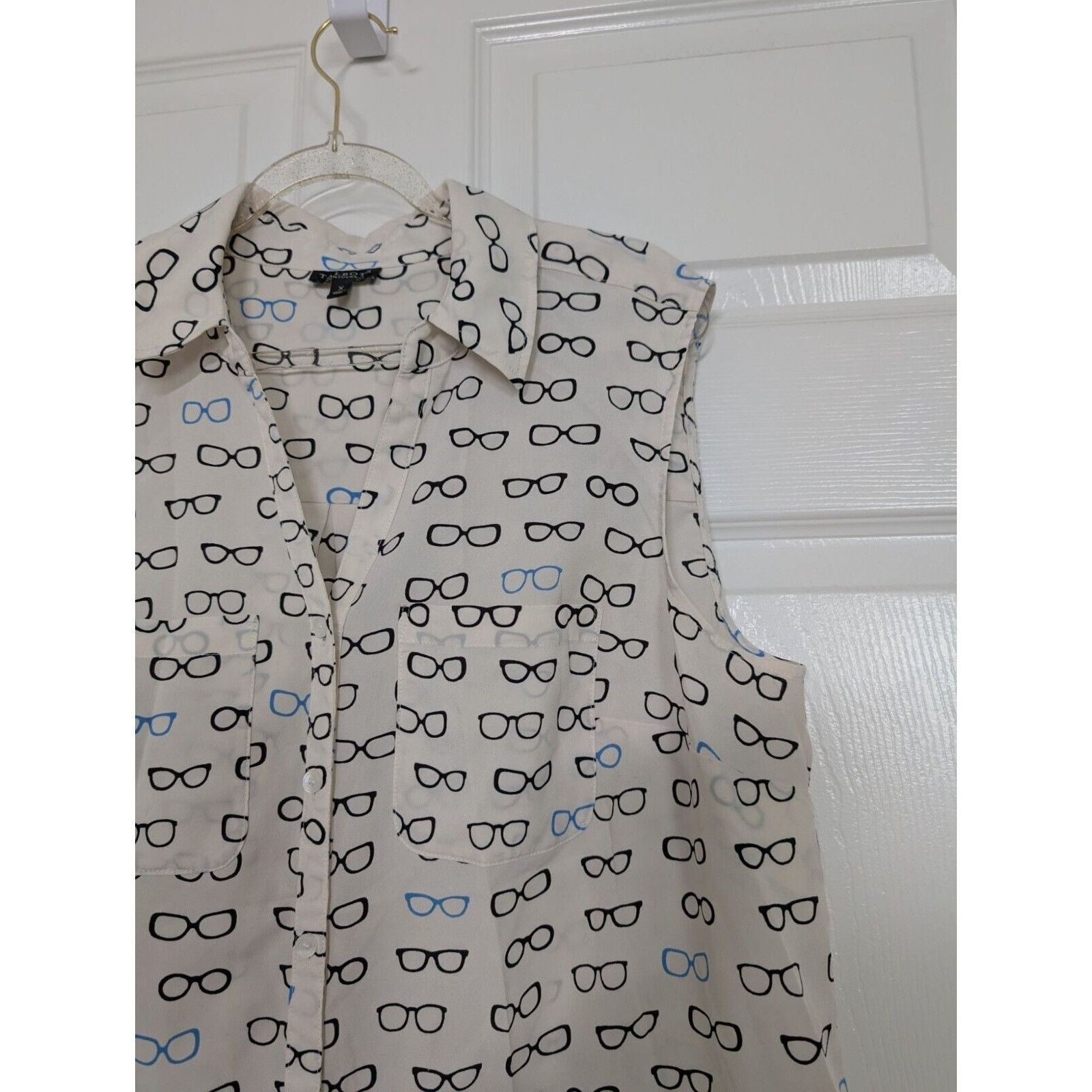 Talbots Talbots Sunglass Nantucket Top Womens Size XL White Novelty Size XL / US 12-14 / IT 48-50 - 2 Thumbnail