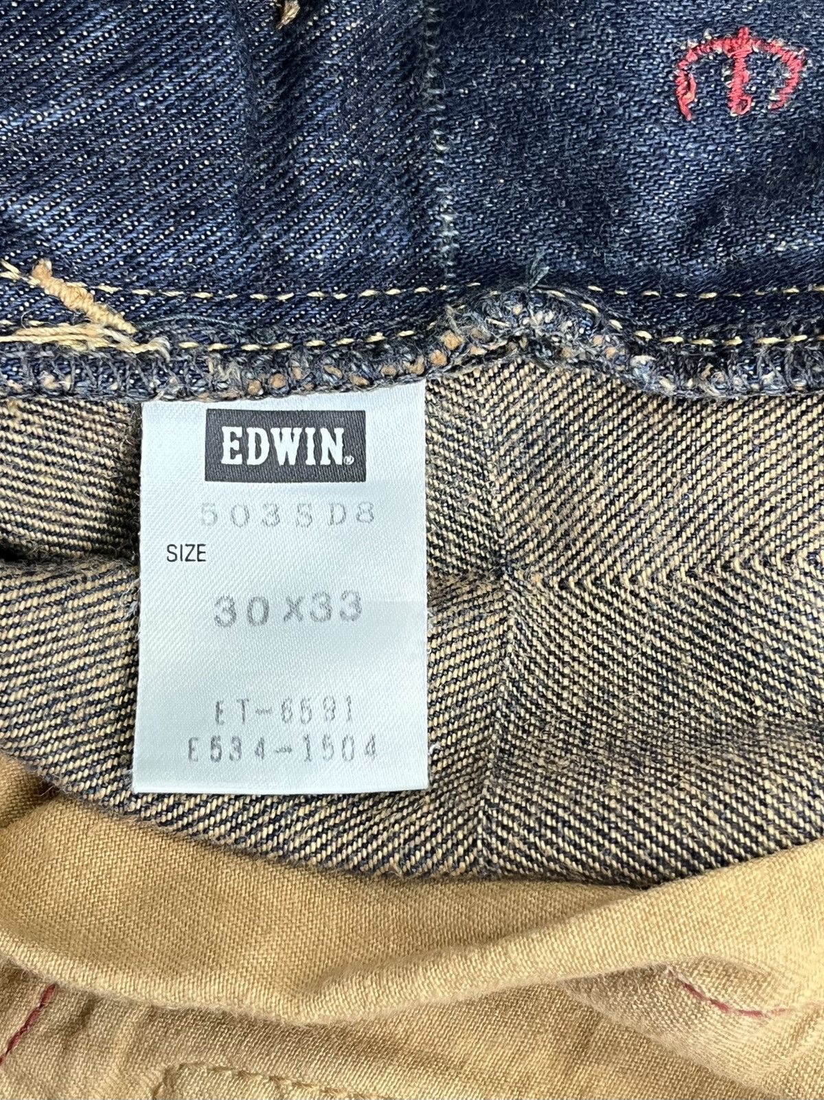 Edwin EDWIN 503 Perfect FLARE Grunge Mudwash Plaid Design Denim Size US 31 - 10 Thumbnail