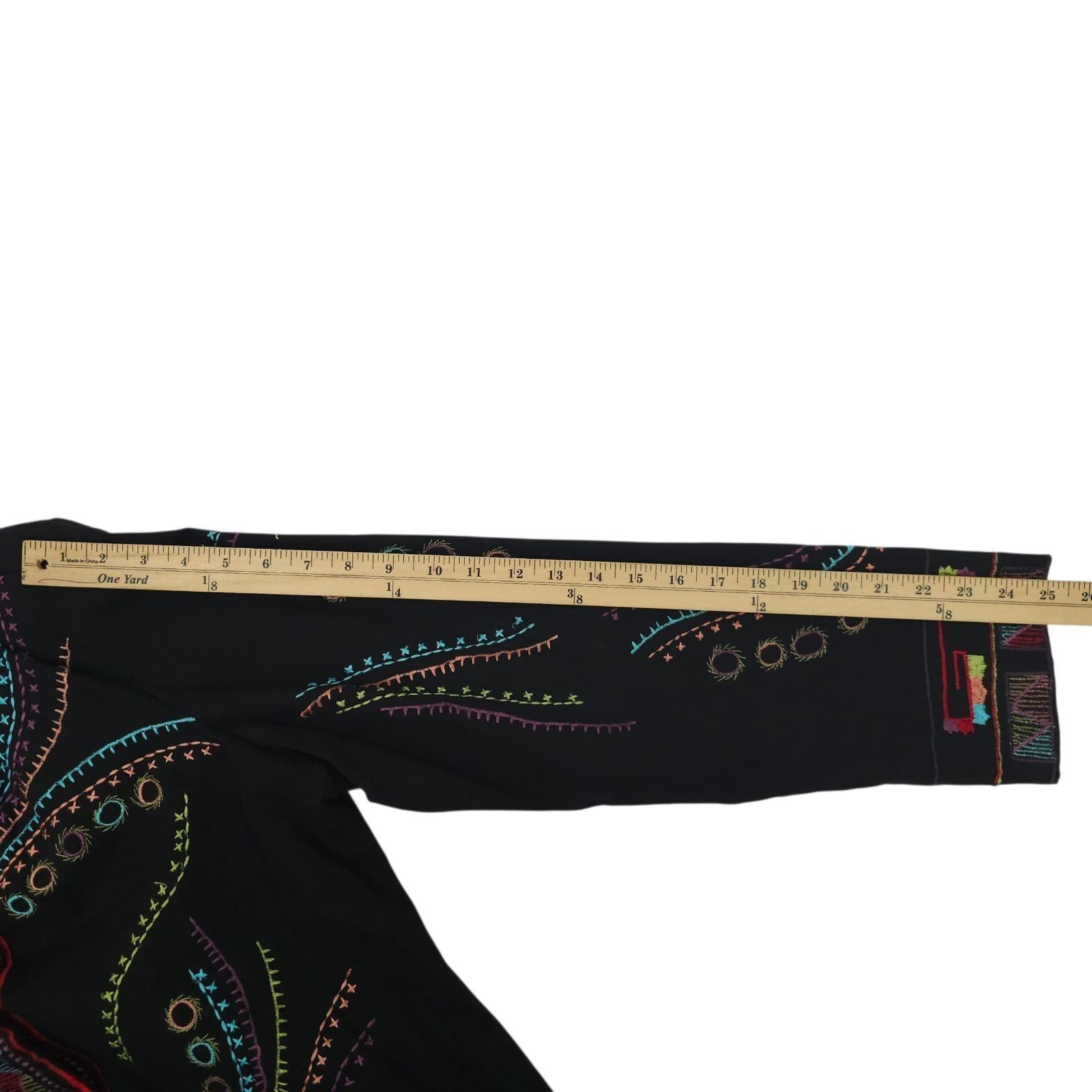 Other Yak Magik Embroidered Jacket XL Art to Wear Boho Cotton Size XL / US 12-14 / IT 48-50 - 6 Thumbnail