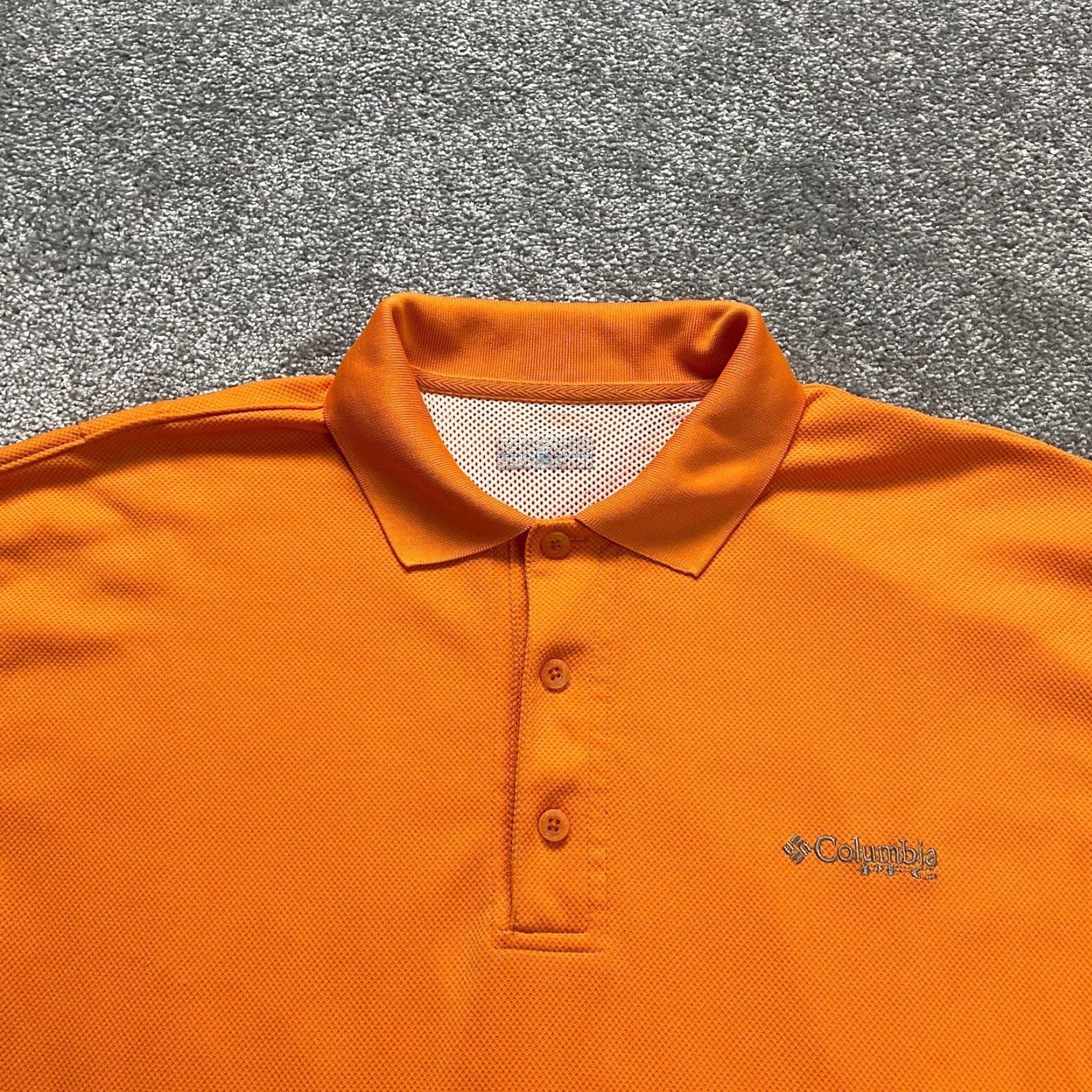Vintage Columbia Shirt XL Orange PFG Omni Shade Perfect Cast Polo Classic Mens Size US XL / EU 56 / 4 - 4 Thumbnail