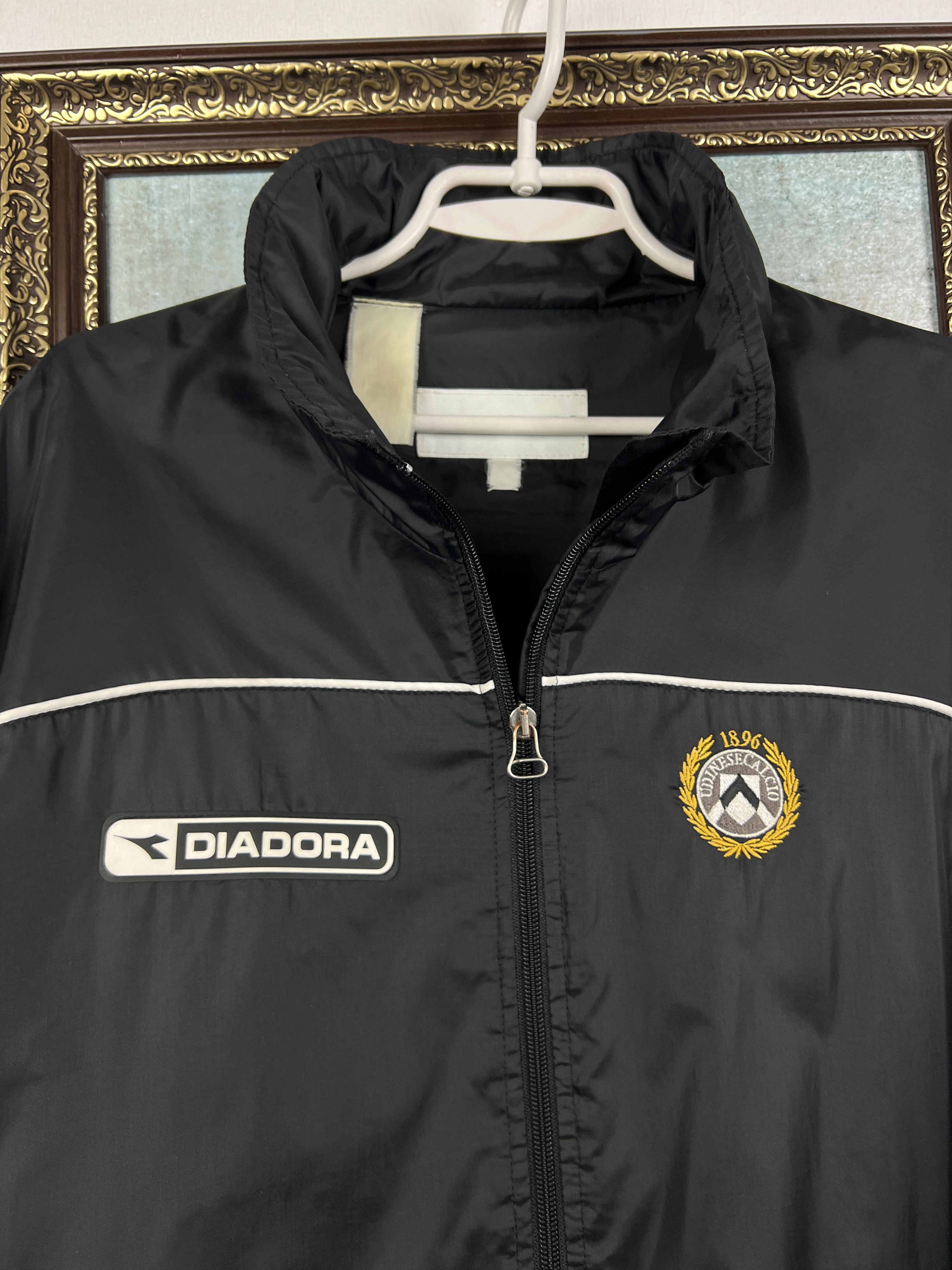 Diadora Vintage Udinese Football Jacket Soccer Track Top Maglia Rare Size US XXL / EU 58 / 5 - 3 Thumbnail
