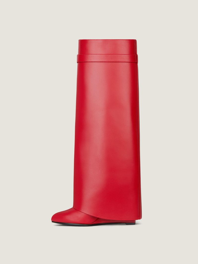 Givenchy o1w1db10326 Shark Lock Wide Fit 90mm Boots in Red Size US 11 / IT 41 - 4 Thumbnail