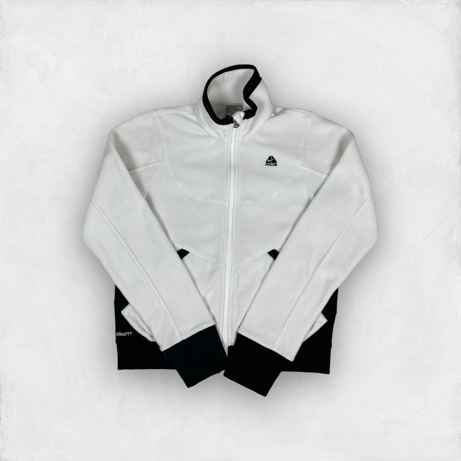 Nike × Nike ACG Nike ACG Fit Therma White Fleece Full Zip Jacket XS Size XS / US 0-2 / IT 36-38 - 1 Thumbnail