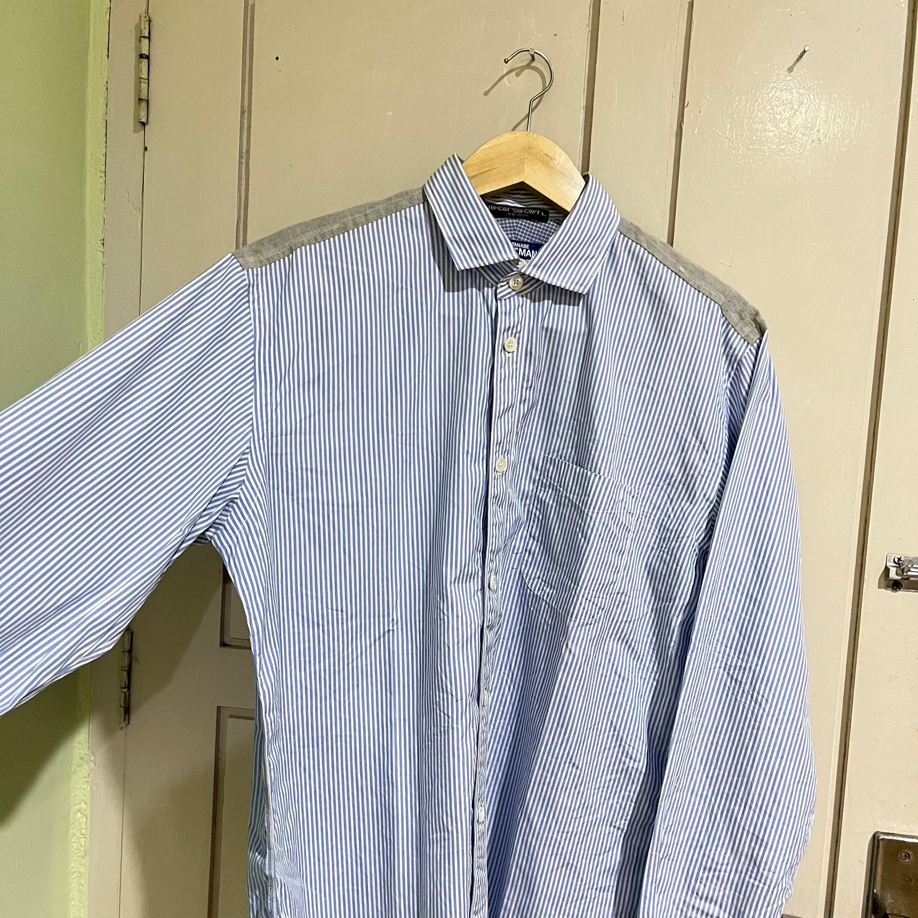 Comme des Garcons SS20 Junya watanabe striped button up shirt Size US L / EU 52-54 / 3 - 3 Thumbnail