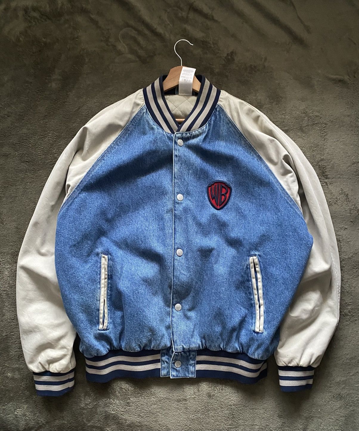 Warner Bros Looney Tunes Warner Bros Vintage Denim Bomber Size US L / EU 52-54 / 3 - 2 Thumbnail