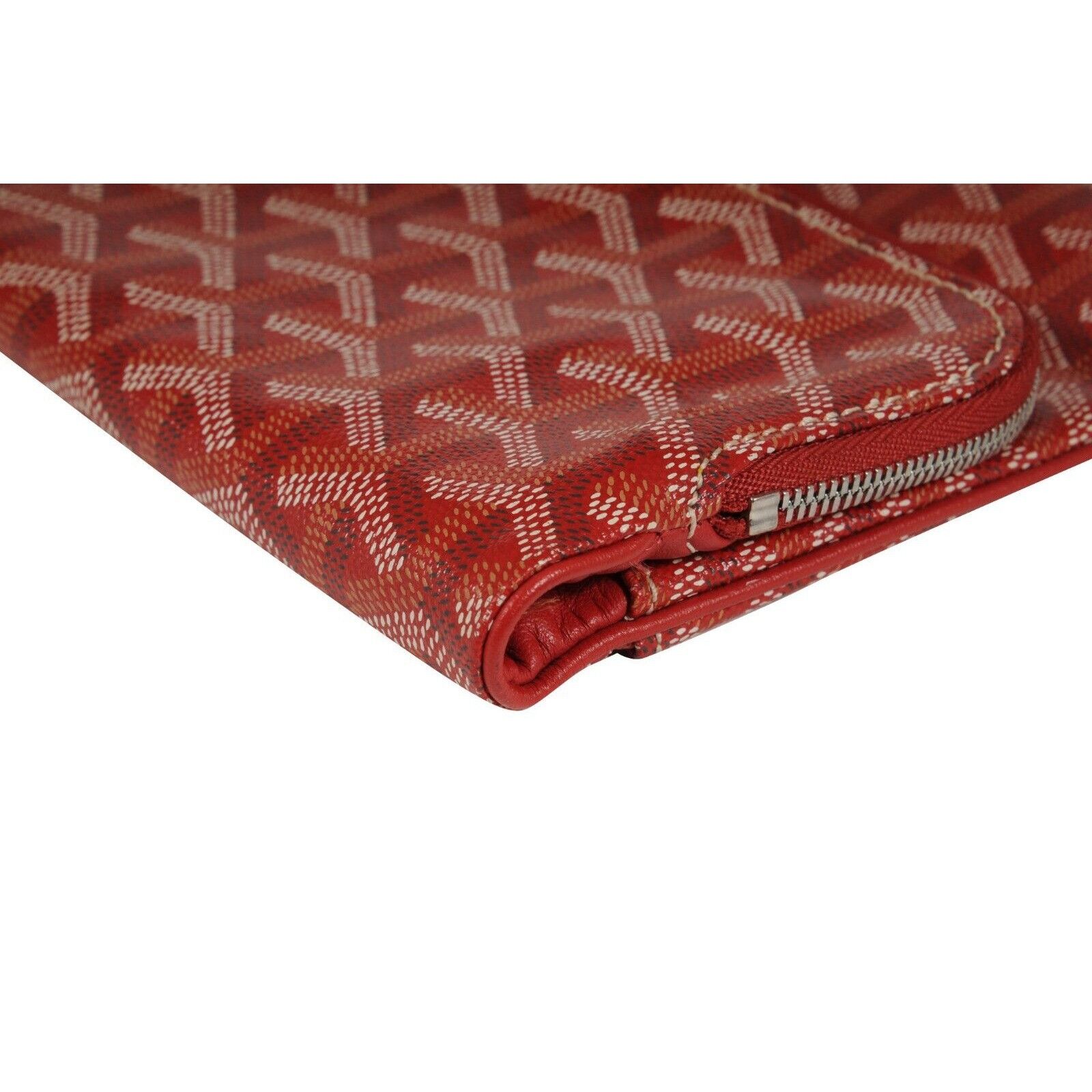 Goyard Saint Marie Clutch Bag Red Coated Canvas - 02250 Size ONE SIZE - 11 Thumbnail
