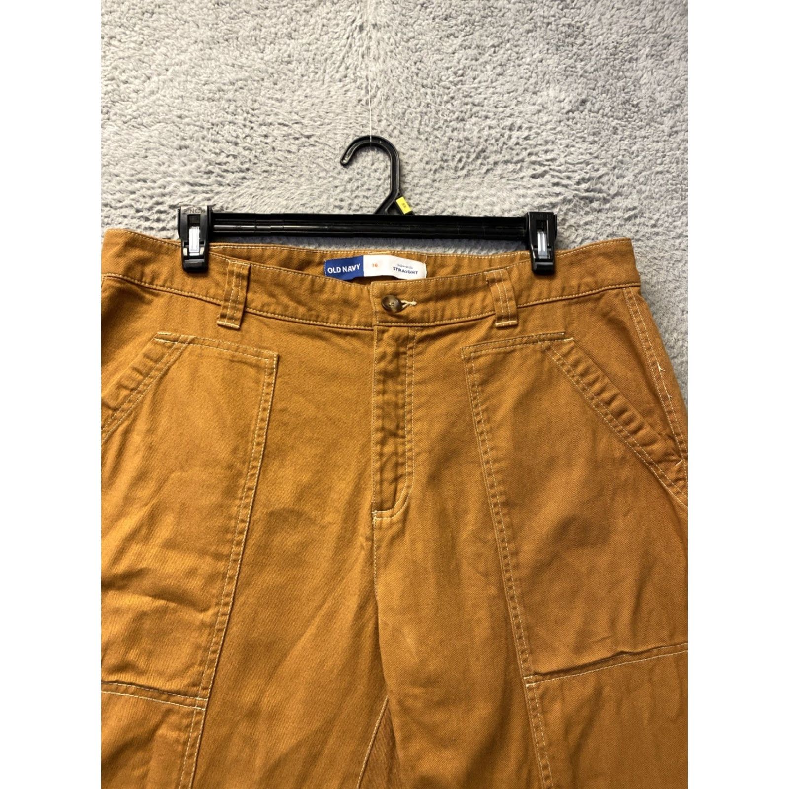 Old Navy Old Navy Utility Pants Womens 16 Tart Straight Leg High Rise Size 25" / US 0 / IT 36 - 2 Thumbnail