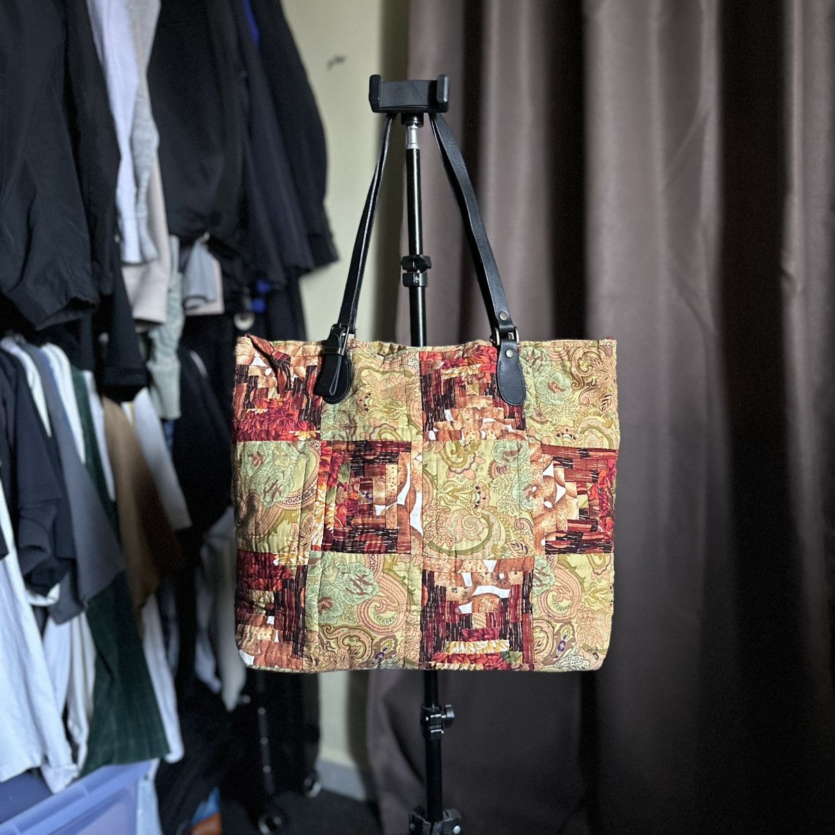 Japanese Brand JAPAN HANDMADE PATCHWORK TOTE BAG Size ONE SIZE - 12 Thumbnail