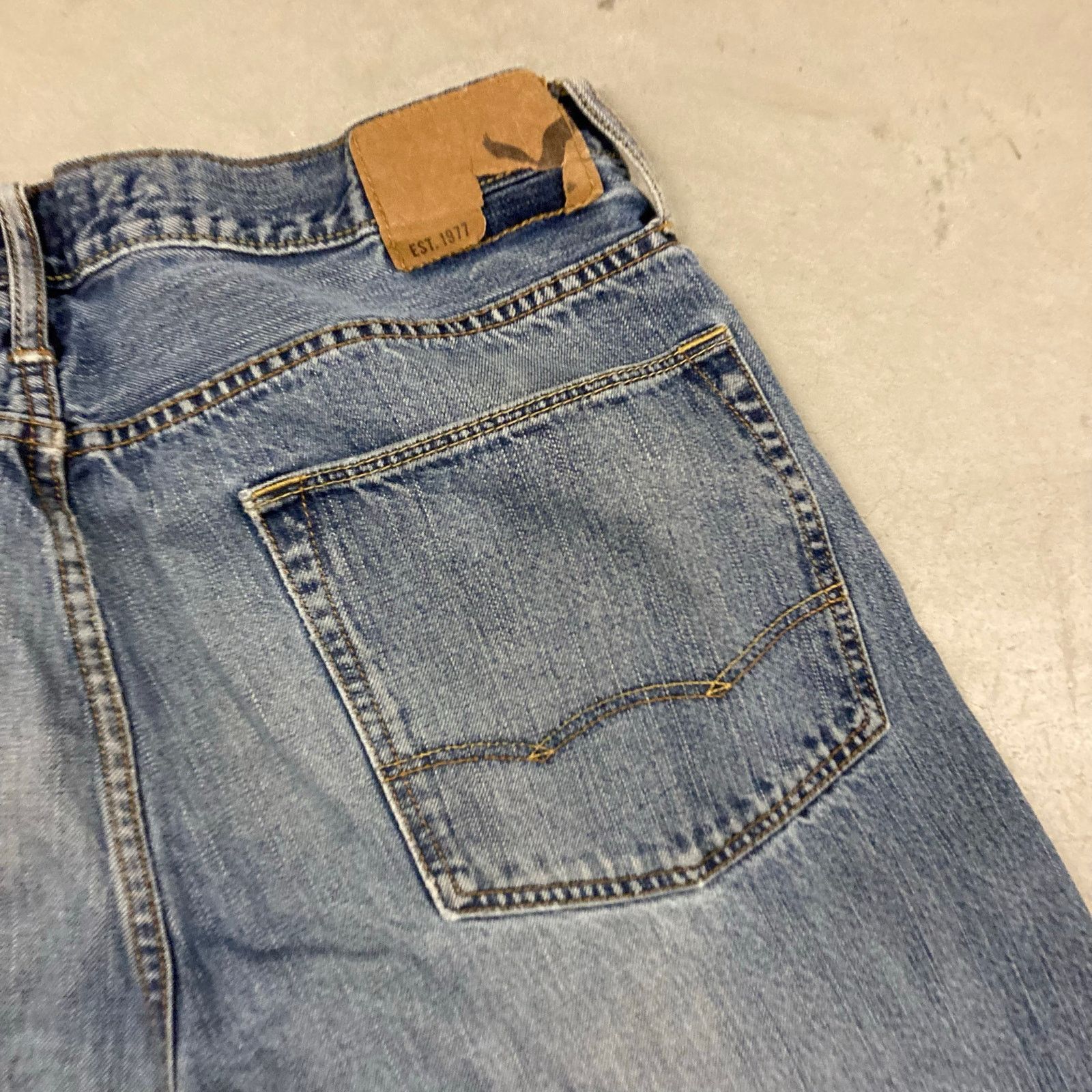 American Eagle Outfitters × Vintage Baggy Y2K American eagle Jeans 36x30 Size US 36 / EU 52 - 3 Thumbnail