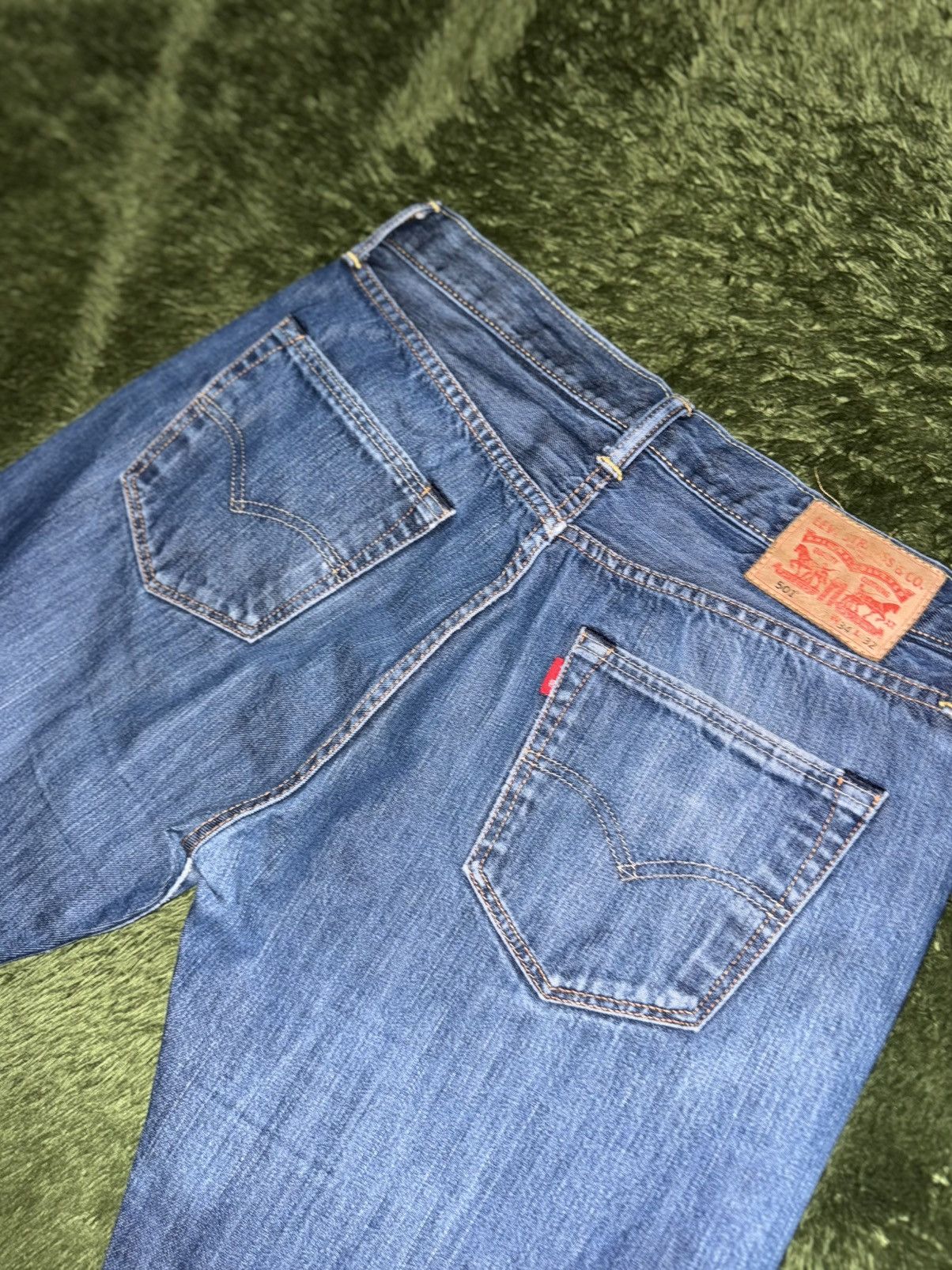 Levi's [W34/L32] Levi’s 501 Original Blank Tab Denim Pants Indigo Size US 34 / EU 50 - 9 Thumbnail