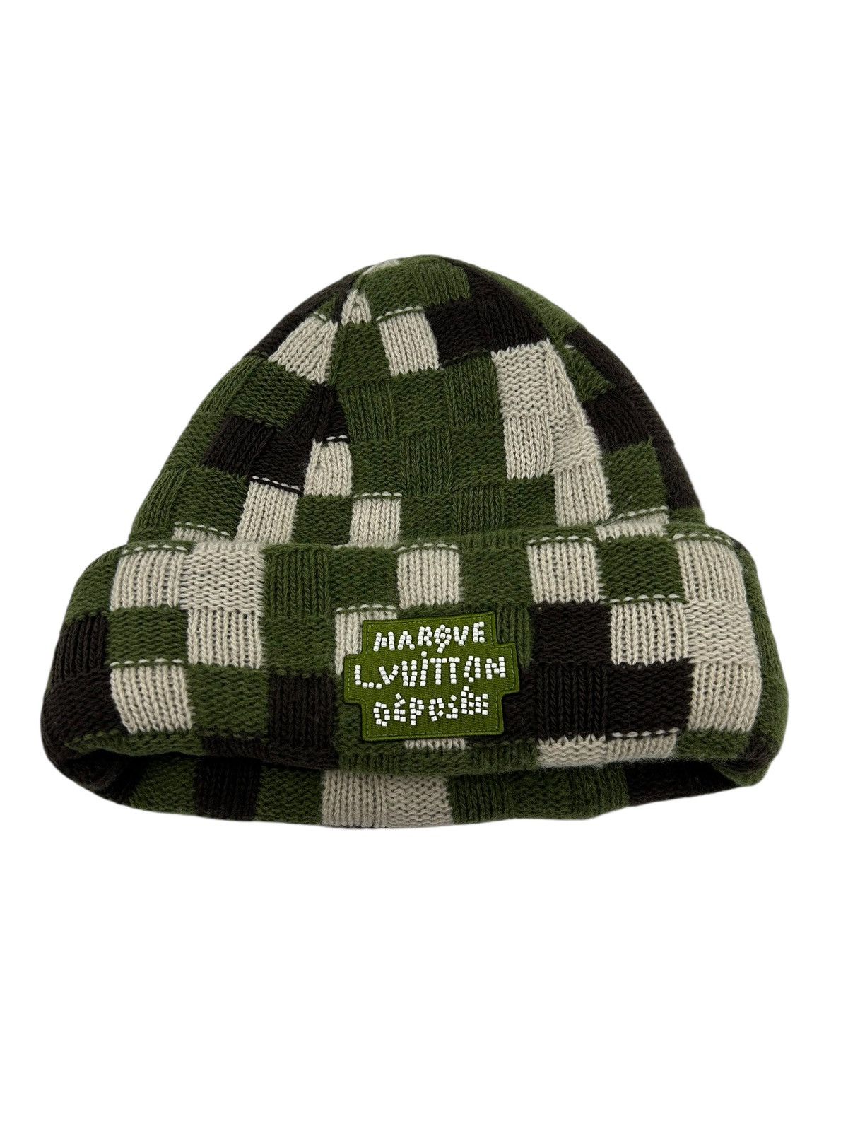 Leopard Pom Pom‎ Beanie W Louis Vuitton patch C209E599-98EB-4584-B6E8-  main image 4
