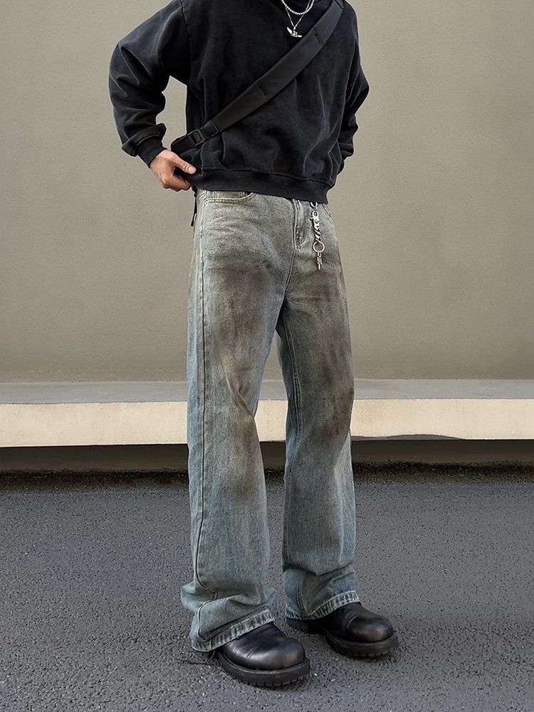 Waste Soil Wash Dirty Jeans