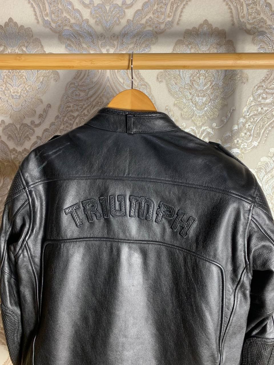 Harley Davidson × Vintage VERY RARE TRIUMPH LEATHER JACKET MOTOR CYCLES JAPAN STYLE Size US M / EU 48-50 / 2 - 14 Thumbnail