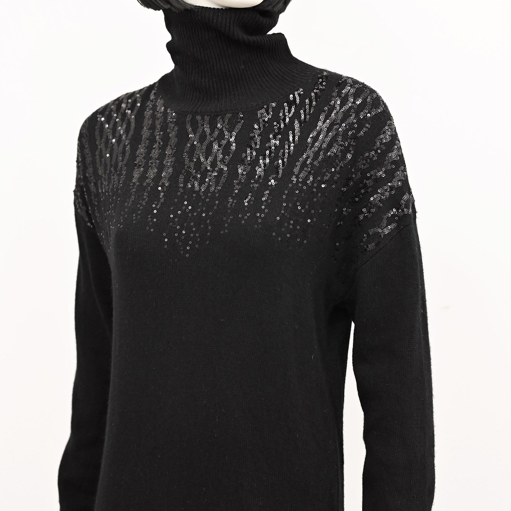Liu Jo Liu Jo soft knitted dress with cashmere black XS Size XS / US 0-2 / IT 36-38 - 7 Thumbnail
