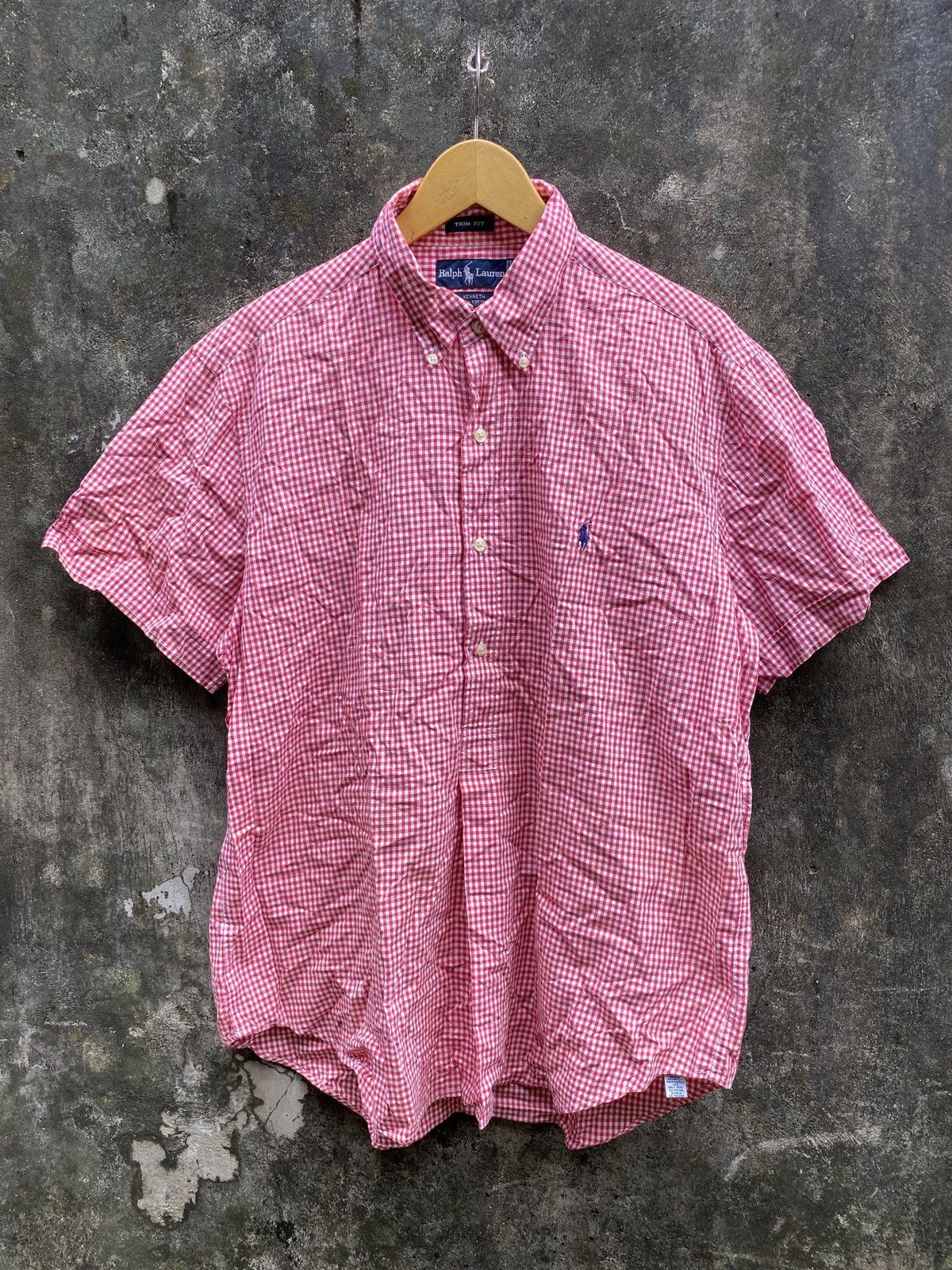 Polo Ralph Lauren Vintage Polo Ralph Lauren Gingham Pullover Shirt Size US L / EU 52-54 / 3 - 1 Thumbnail