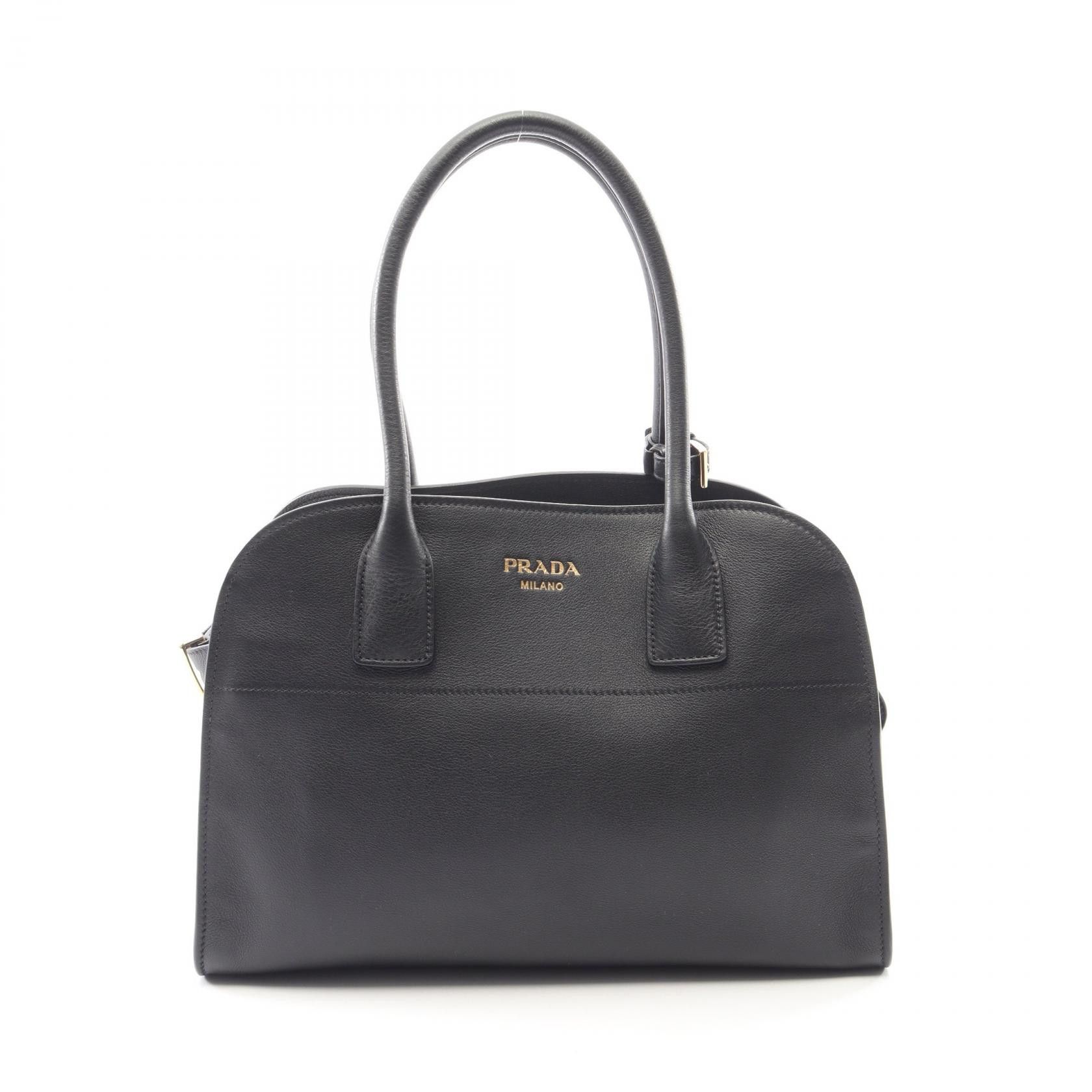 Prada Prada Prada SOFT GLAIN Leather Tote Bag Leather Tote Bag 1BG538 DUTY FREE for USA Size ONE SIZE - 1 Thumbnail
