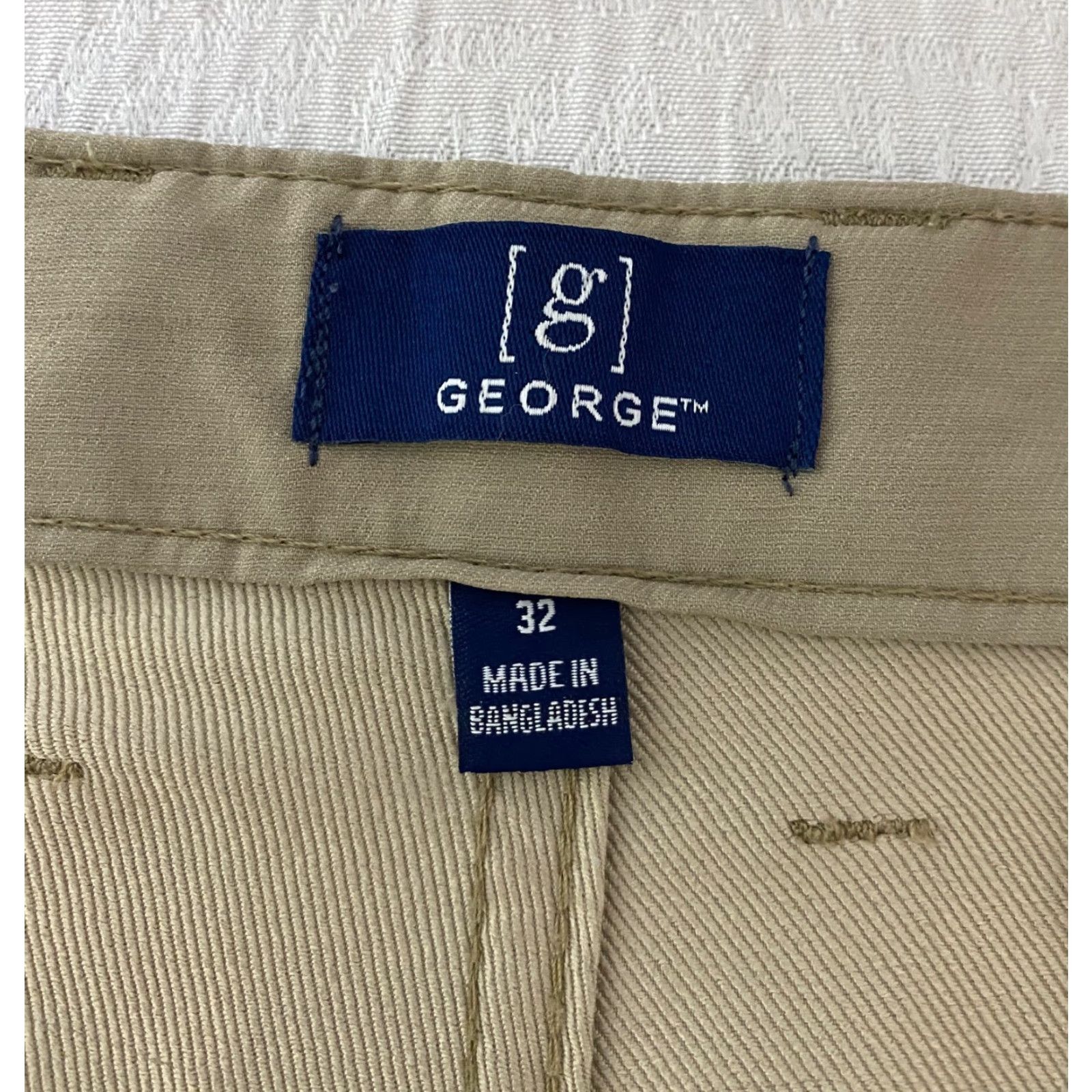 George George Mens Shorts Size 32 Beige Khaki Golf Performance Size US 32 / EU 48 - 3 Thumbnail