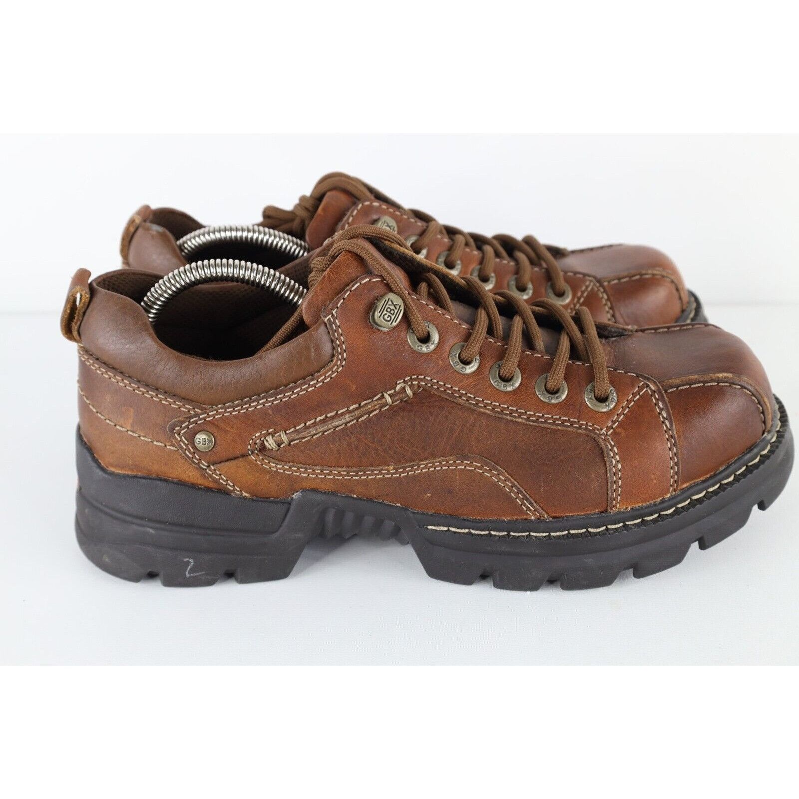 GBX × Vintage Vintage 90s Y2K Streetwear Chunky Leather Boots Shoes Size US 9.5 / EU 42-43 - 5 Thumbnail