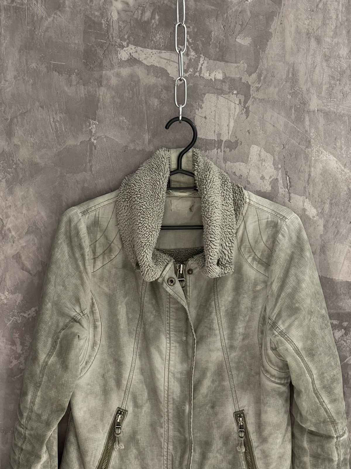If Six Was Nine × Japanese Brand × Le Grande Bleu (L.G.B.) Vintage Diesel Style Y2K Factory Faded Grunge Jacket Size M / US 6-8 / IT 42-44 - 2 Thumbnail