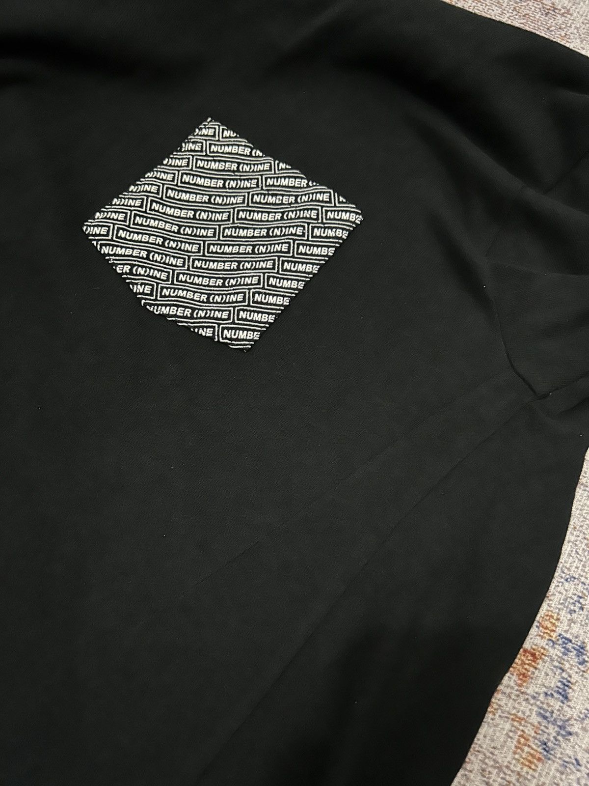 Number (N)ine Number Nine Pocket Logo Black Tshirt Size US M / EU 48-50 / 2 - 5 Thumbnail