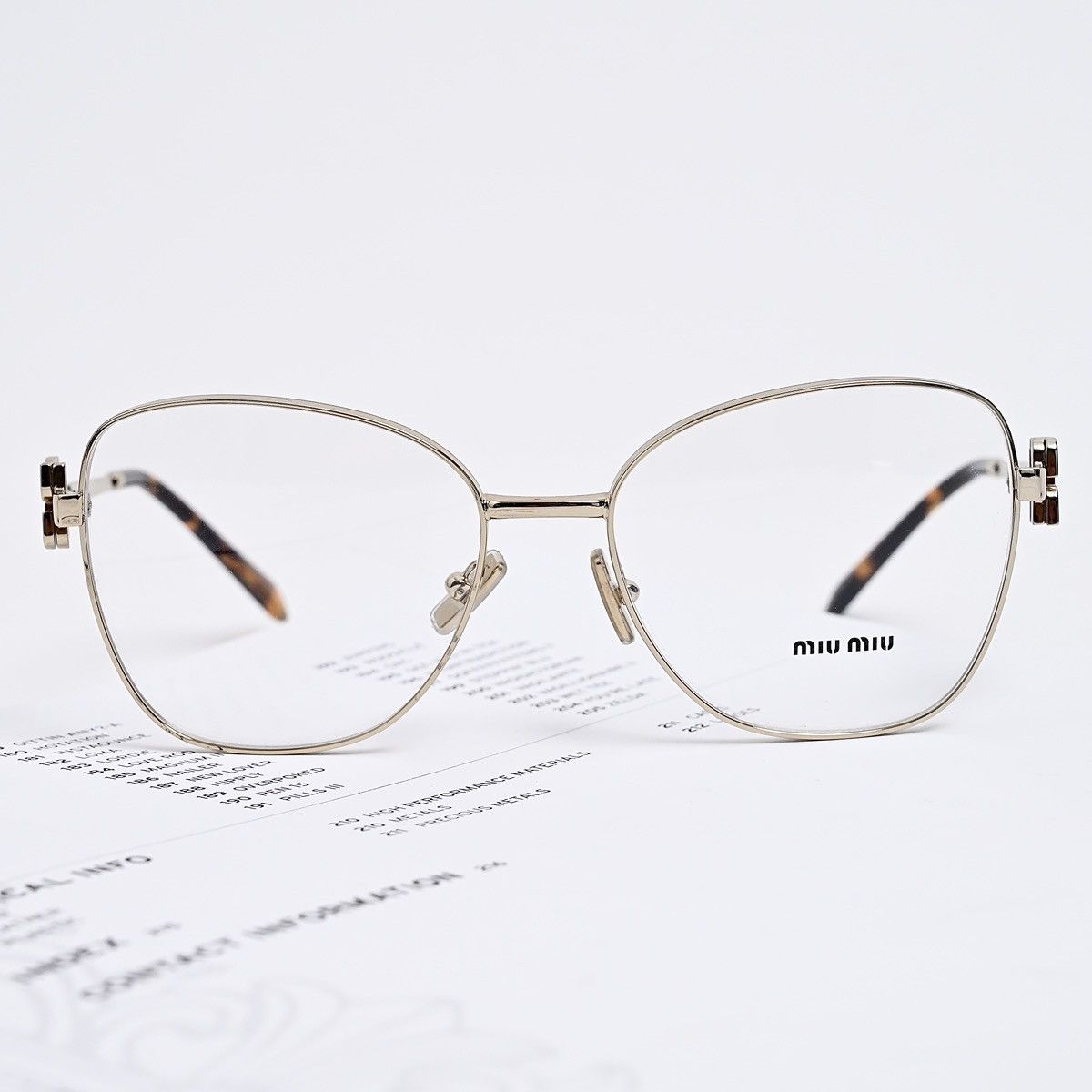 Miu Miu MIU MIU 0MU 50XV GLASSES Size ONE SIZE - 9 Thumbnail