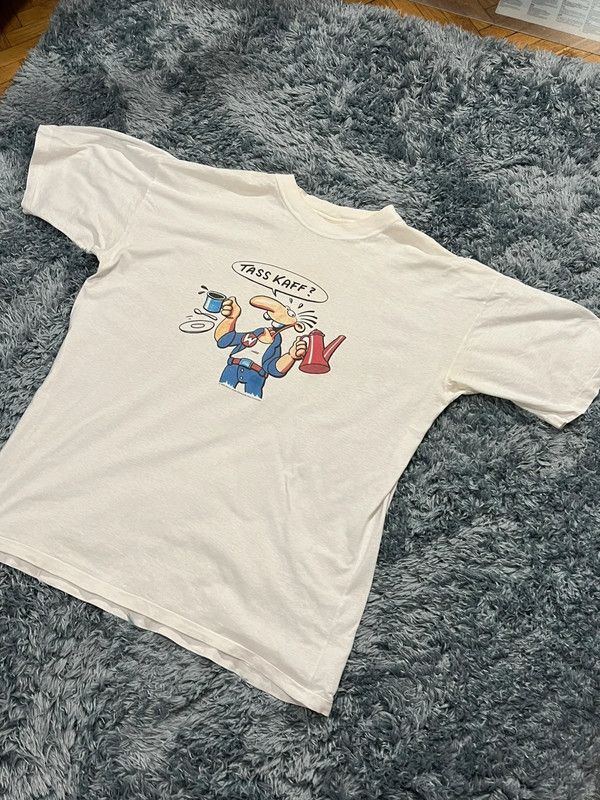 Vintage Werner Brösel comic Tass Kaff t-shirt 1990 Size US XXL / EU 58 / 5 - 2 Thumbnail