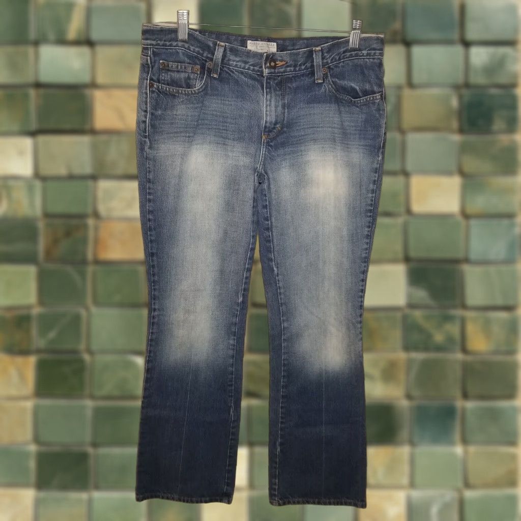 American Eagle Outfitters American Eagle Women's Straight Blue Hipster Jeans Size 8 Regular Size 30" / US 8 / IT 44 - 1 Thumbnail
