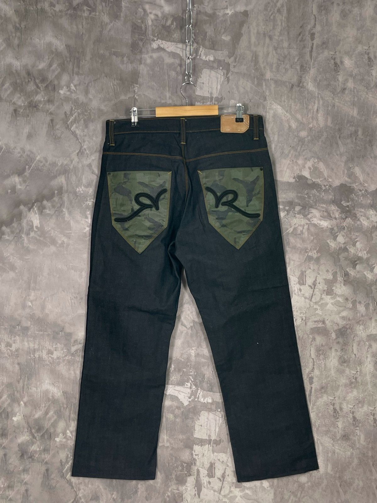 Rocawear × Vintage Vintage Rocawear Baggy Fit Wide Leg Denim Jeans Black Size US 36 / EU 52 - 8 Thumbnail