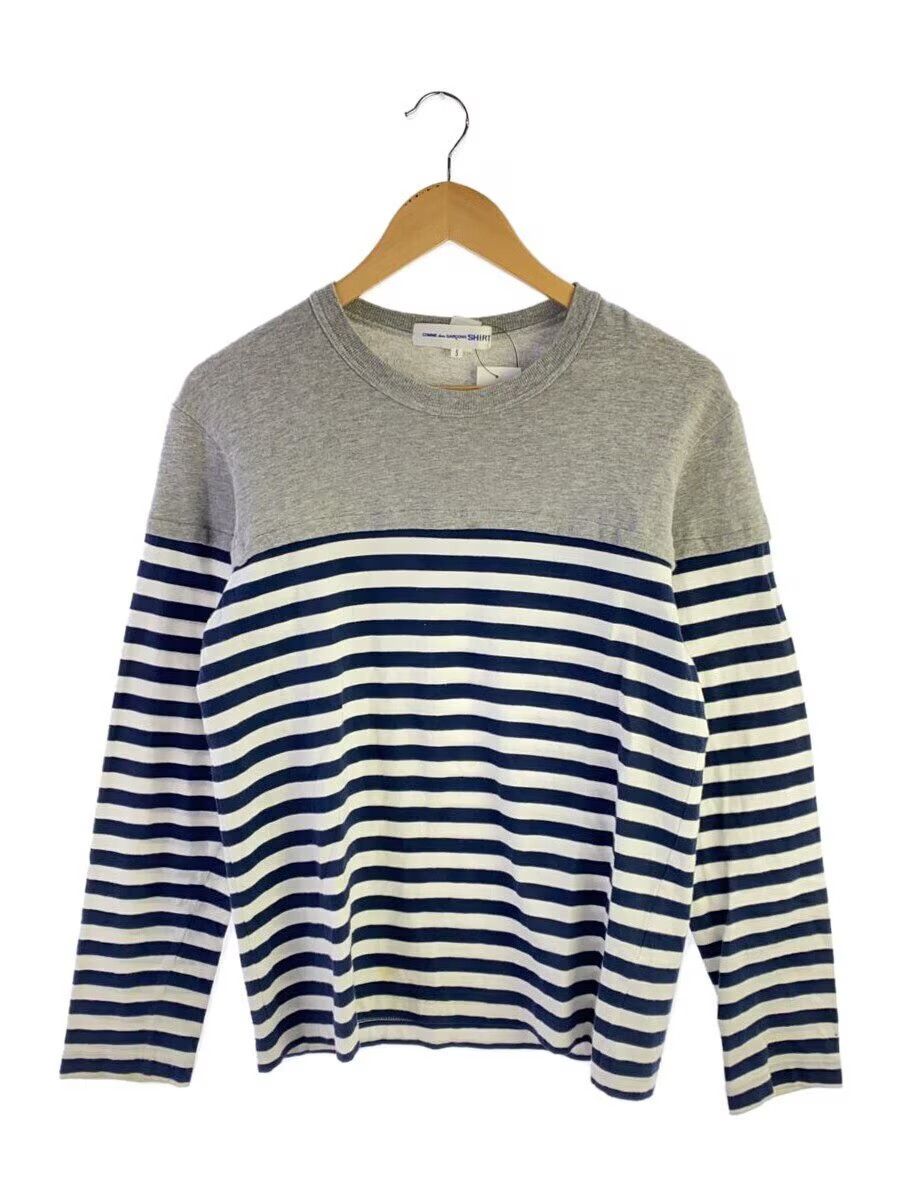 Comme des Garcons × Comme des Garcons SHIRT AW16 Hybrid Striped Sweatshirt Long Sleeve Tee Size US S / EU 44-46 / 1 - 1 Thumbnail