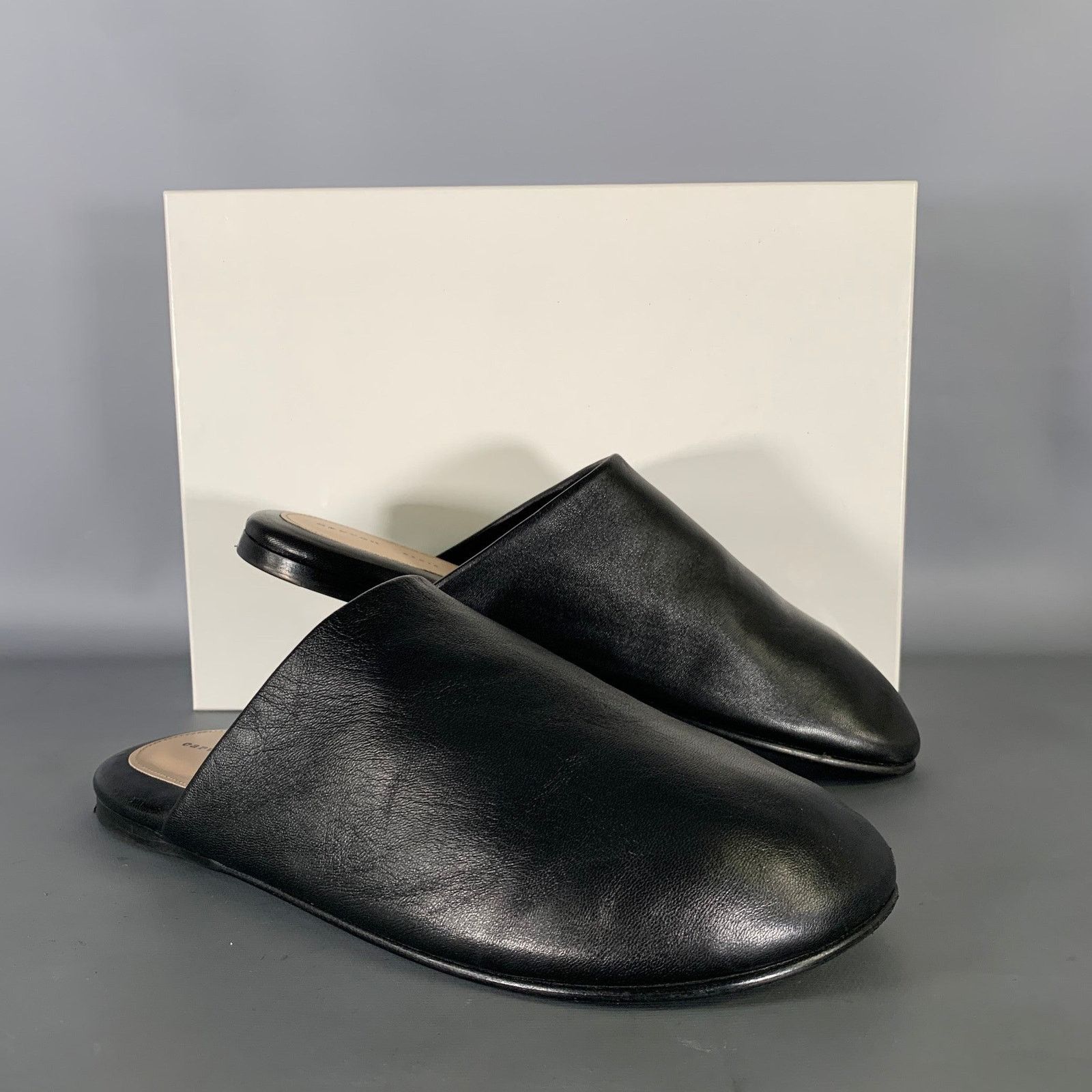 Carven CARVEN Size 10 Black Leather Lambskin Slippers Flats Size US 10 / IT 40 - 9 Thumbnail