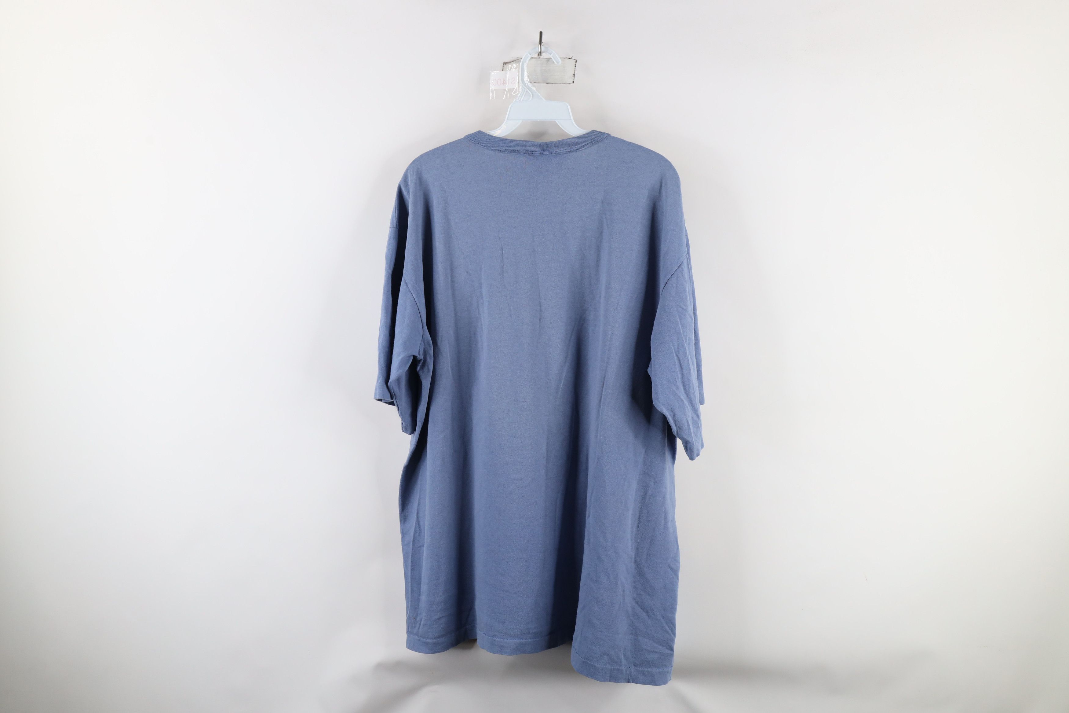 Vintage Vintage 90s Streetwear Short Sleeve T-Shirt Blue Cotton USA Size US XL / EU 56 / 4 - 8 Thumbnail